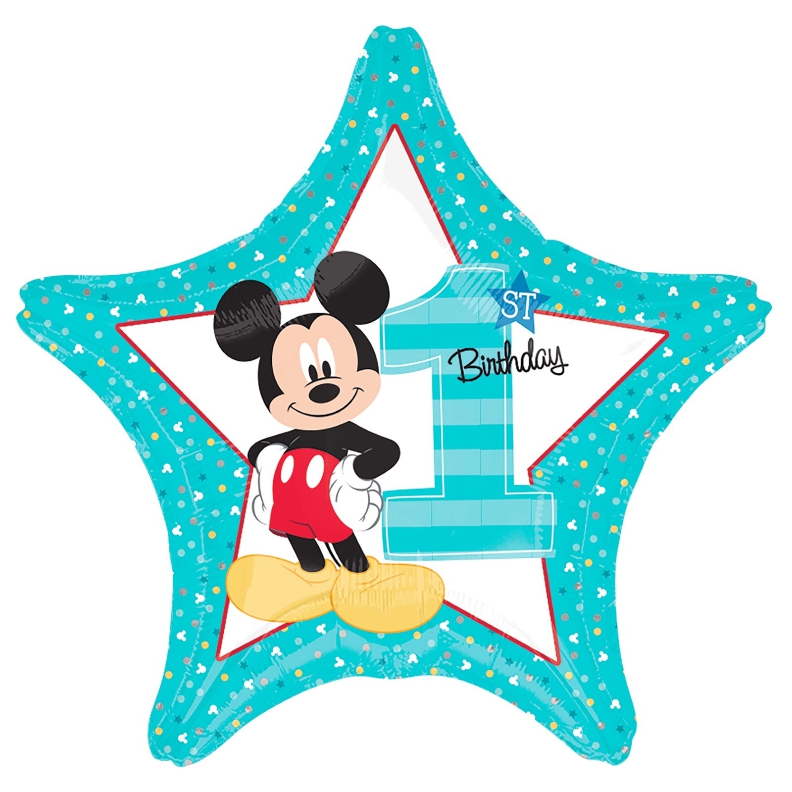 Mickey Mouse Fun To Be One Star Helium Balloon