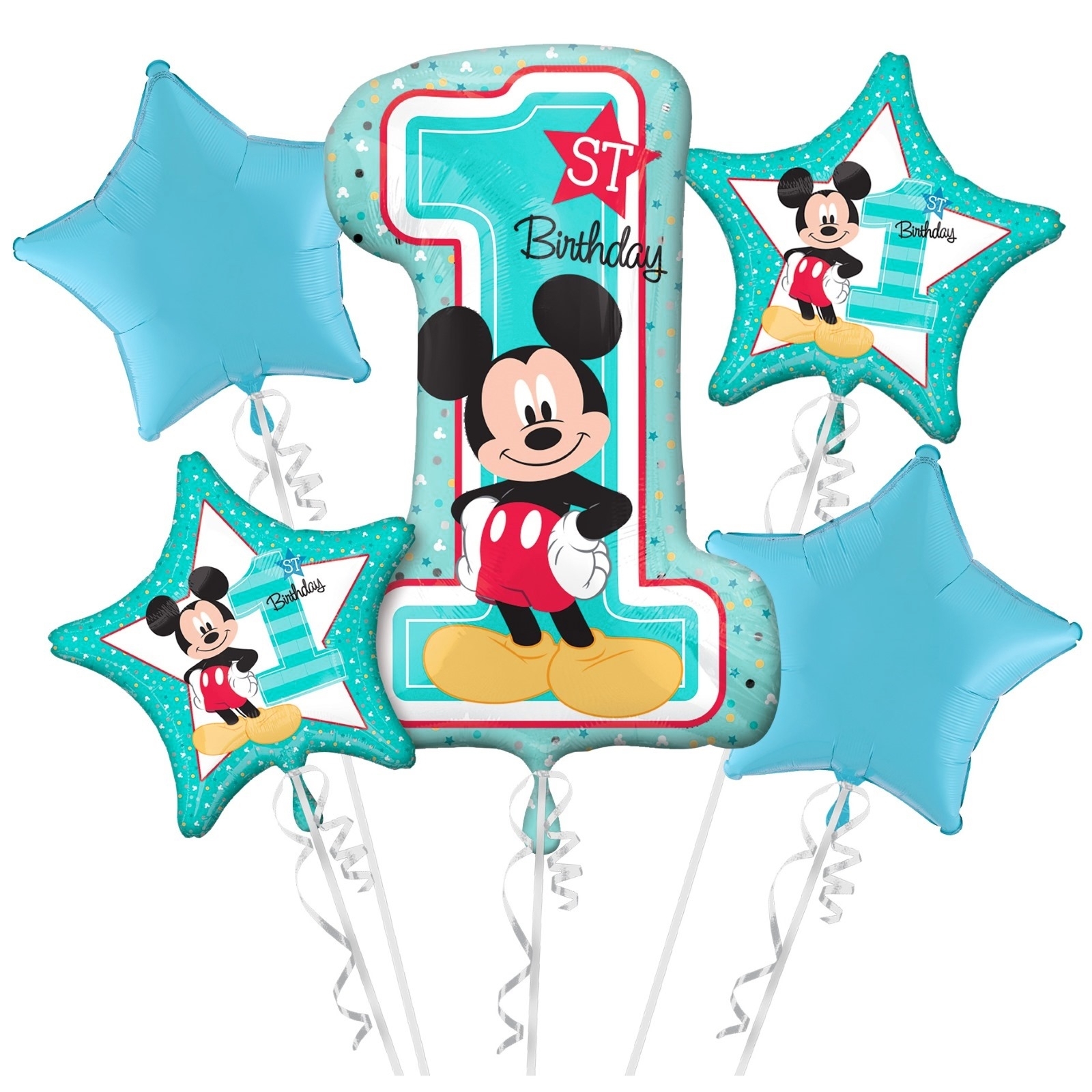 Mickey Mouse Fun To Be One Helium Balloon Bouquet