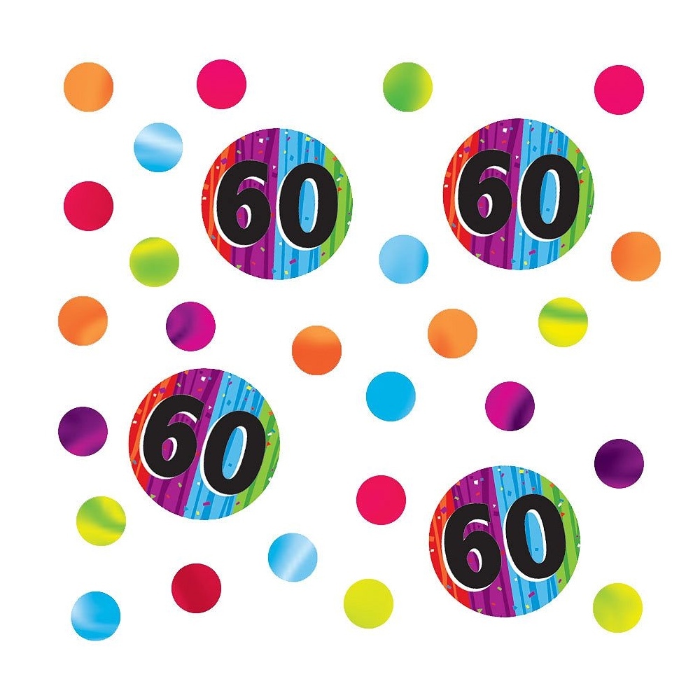 Milestone Celebrations 60th Birthday Confetti/Table Scatters