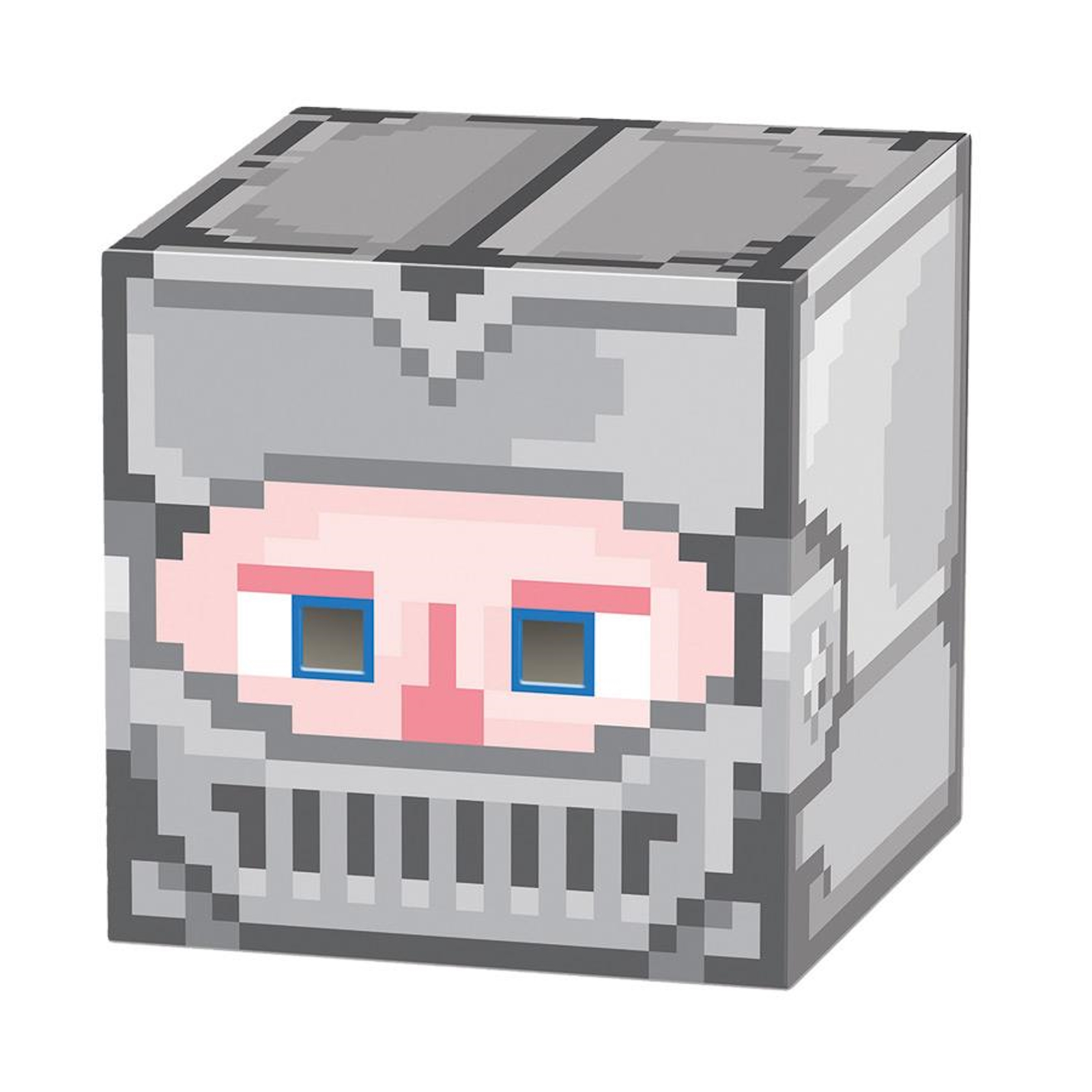 Knight 8-Bit Pixel Box Head Child Costume Accessory