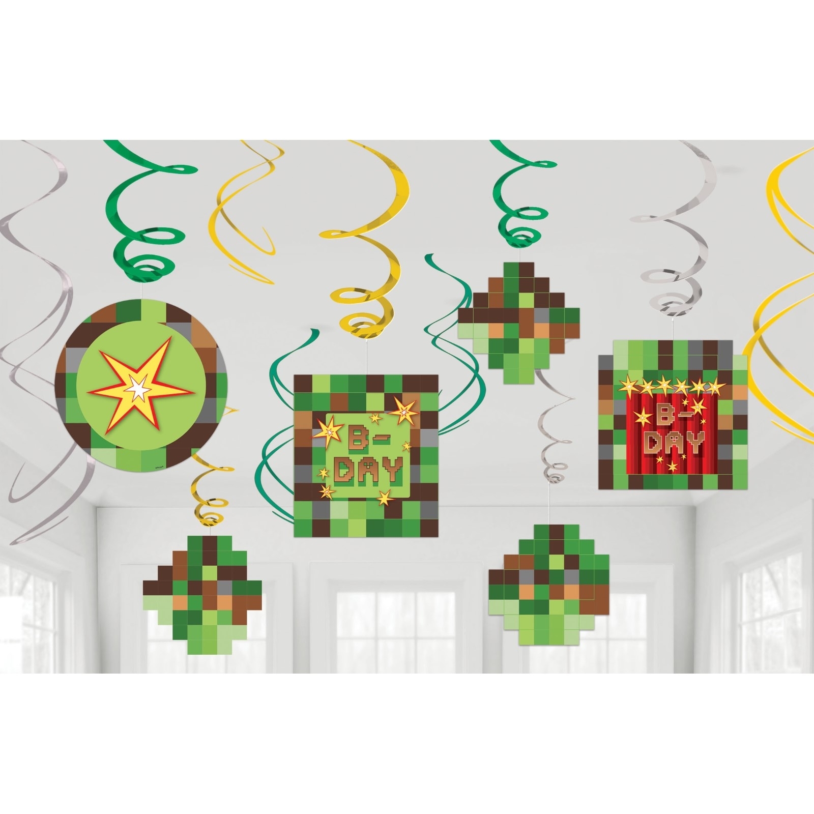 TNT Party Swirl Decorations (Pack of 12)