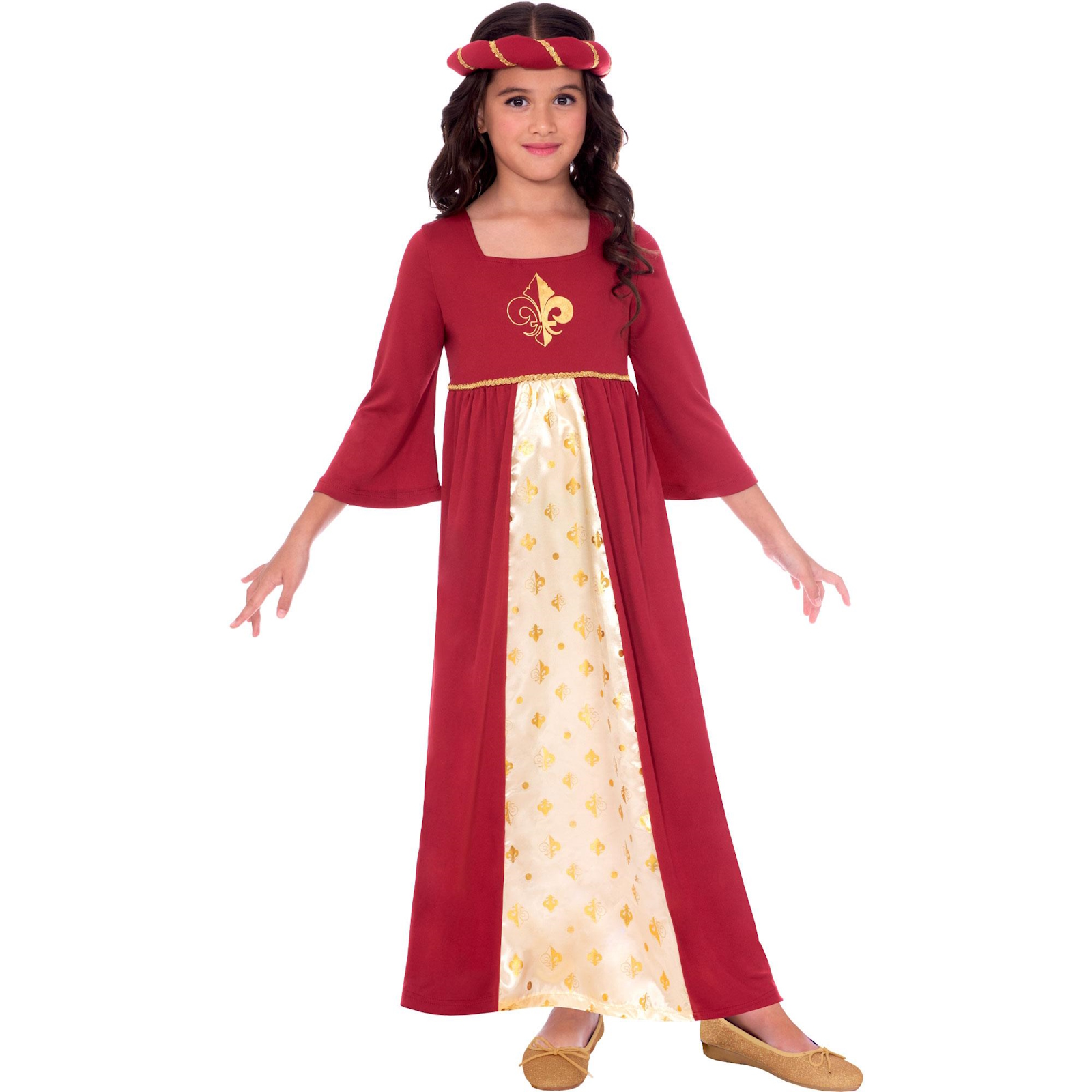 Red Tudor Princess Child Costume 6-8