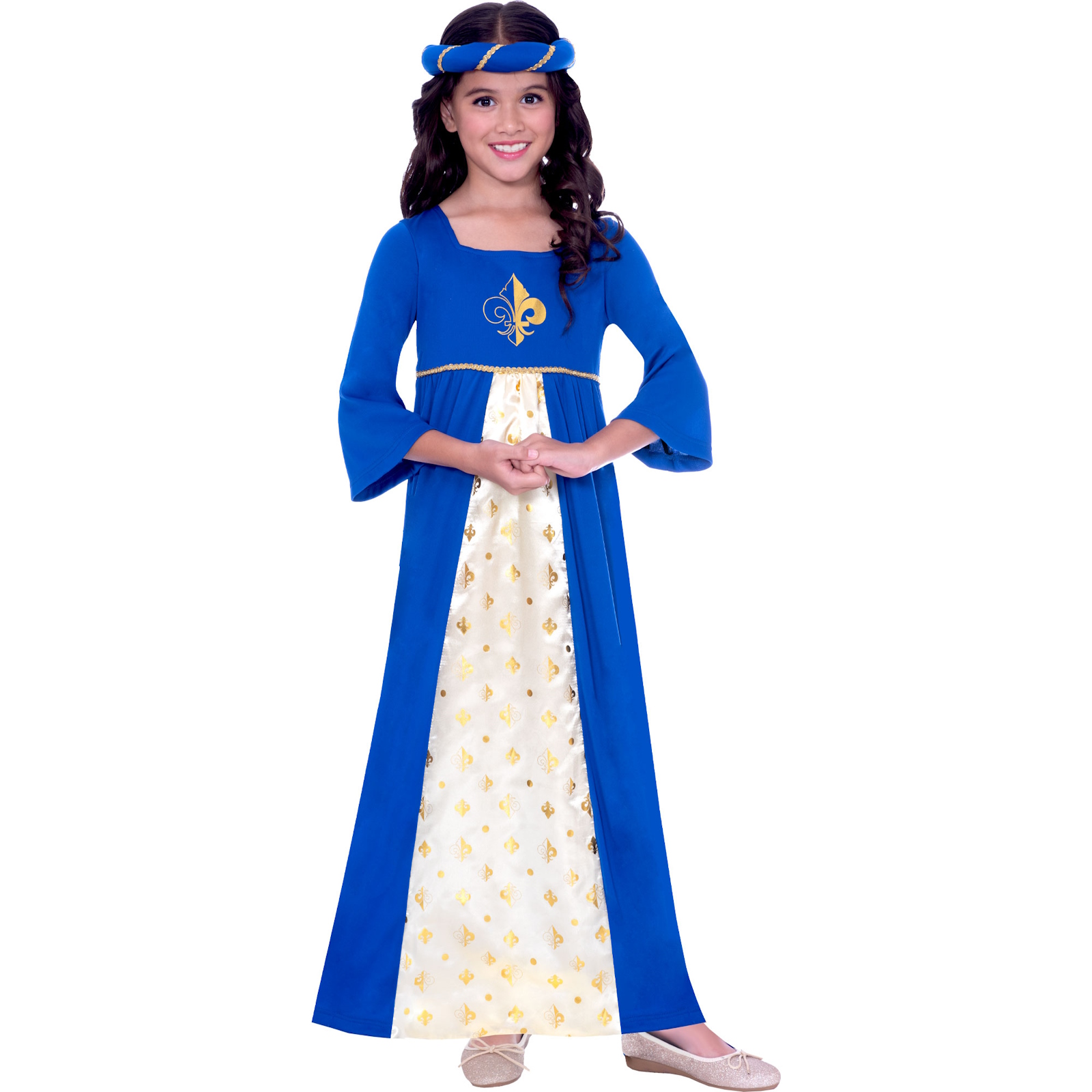 Blue Tudor Princess Child Costume 4-6 Years