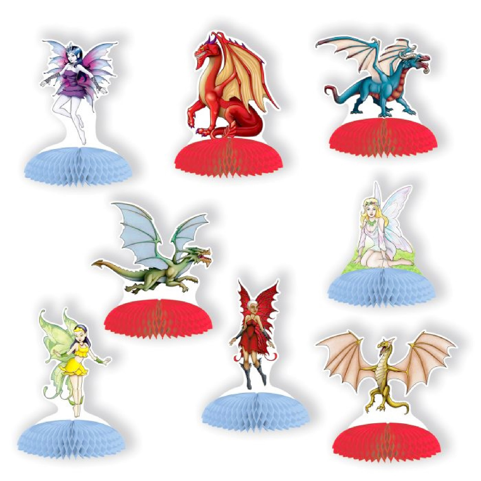 Fantasy Mini Honeycomb Centrepieces (Pack of 8)