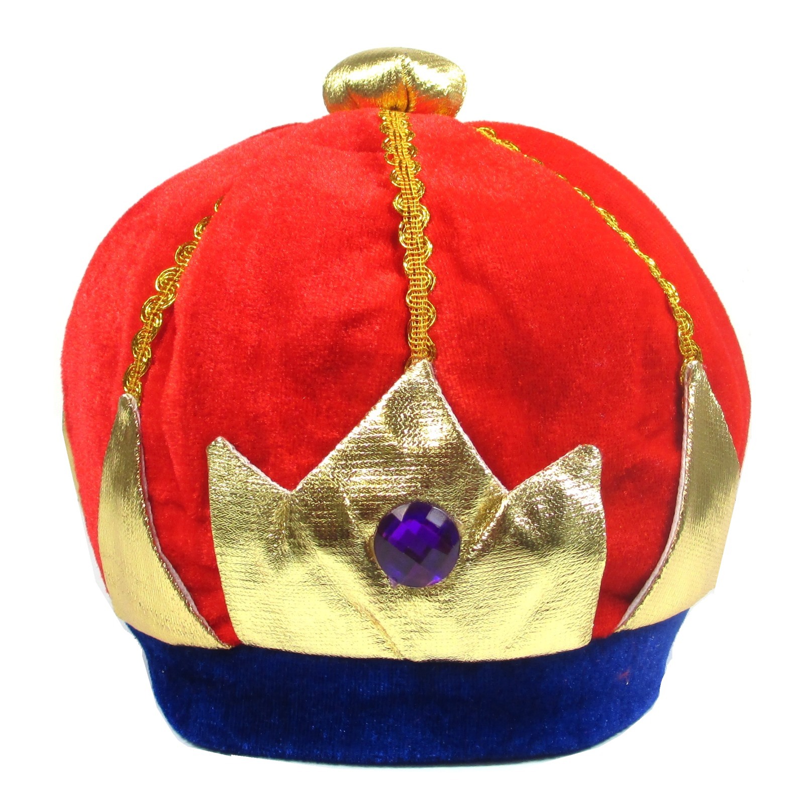 Deluxe Plush Adults Royal Kings Crown
