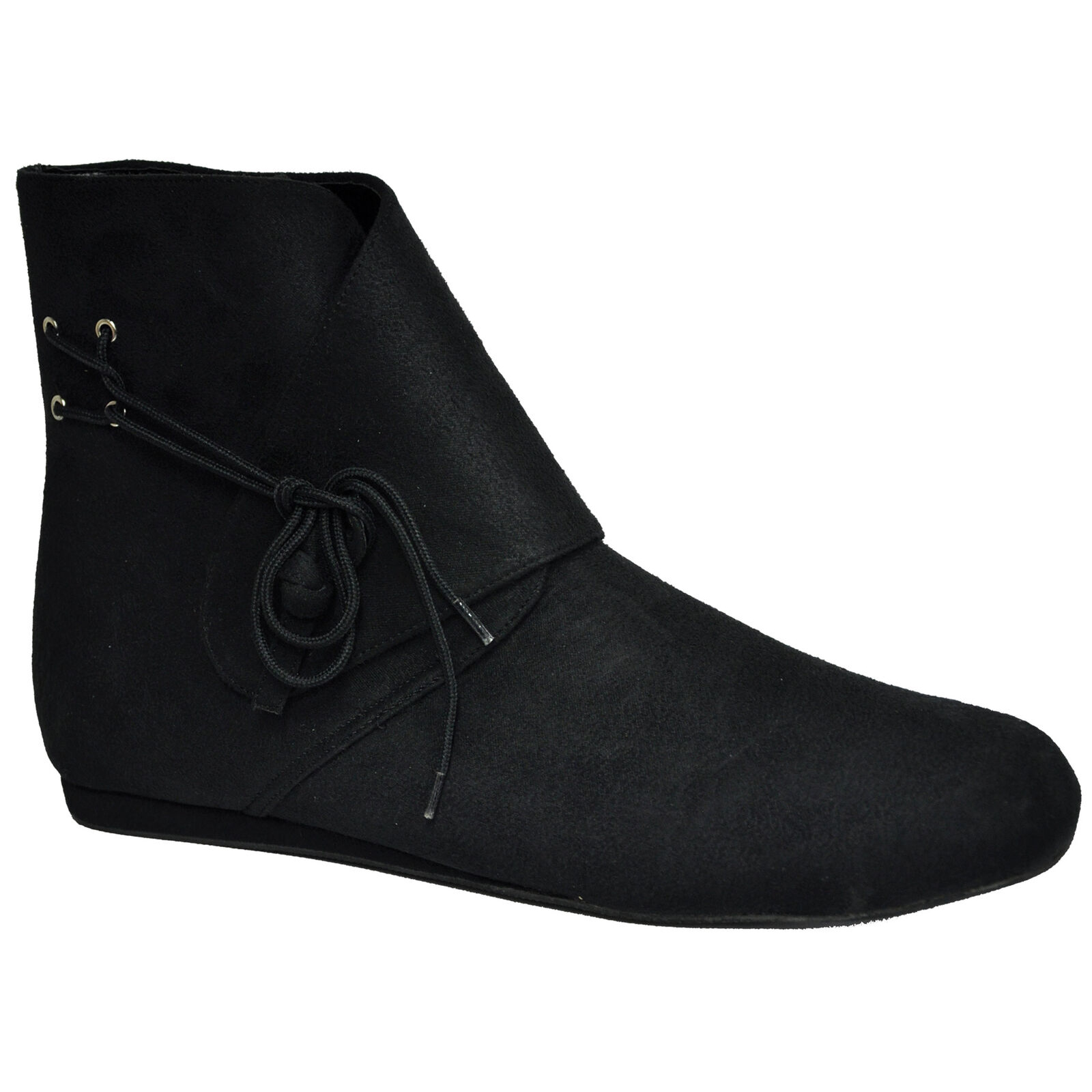 Short Black Renaissance Adult Boots 12-13