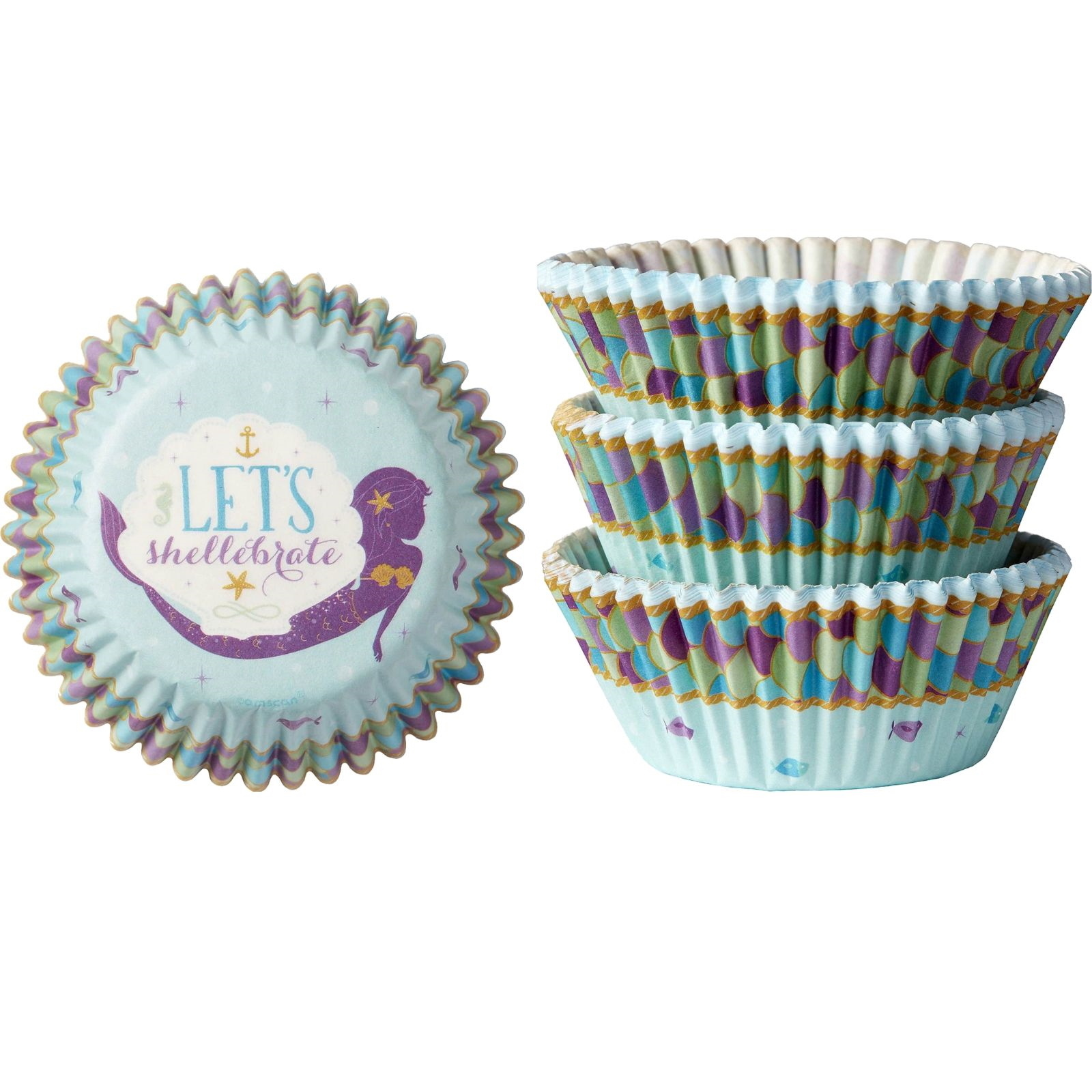 Mermaid Wishes Baking Cups (Pack of 75)
