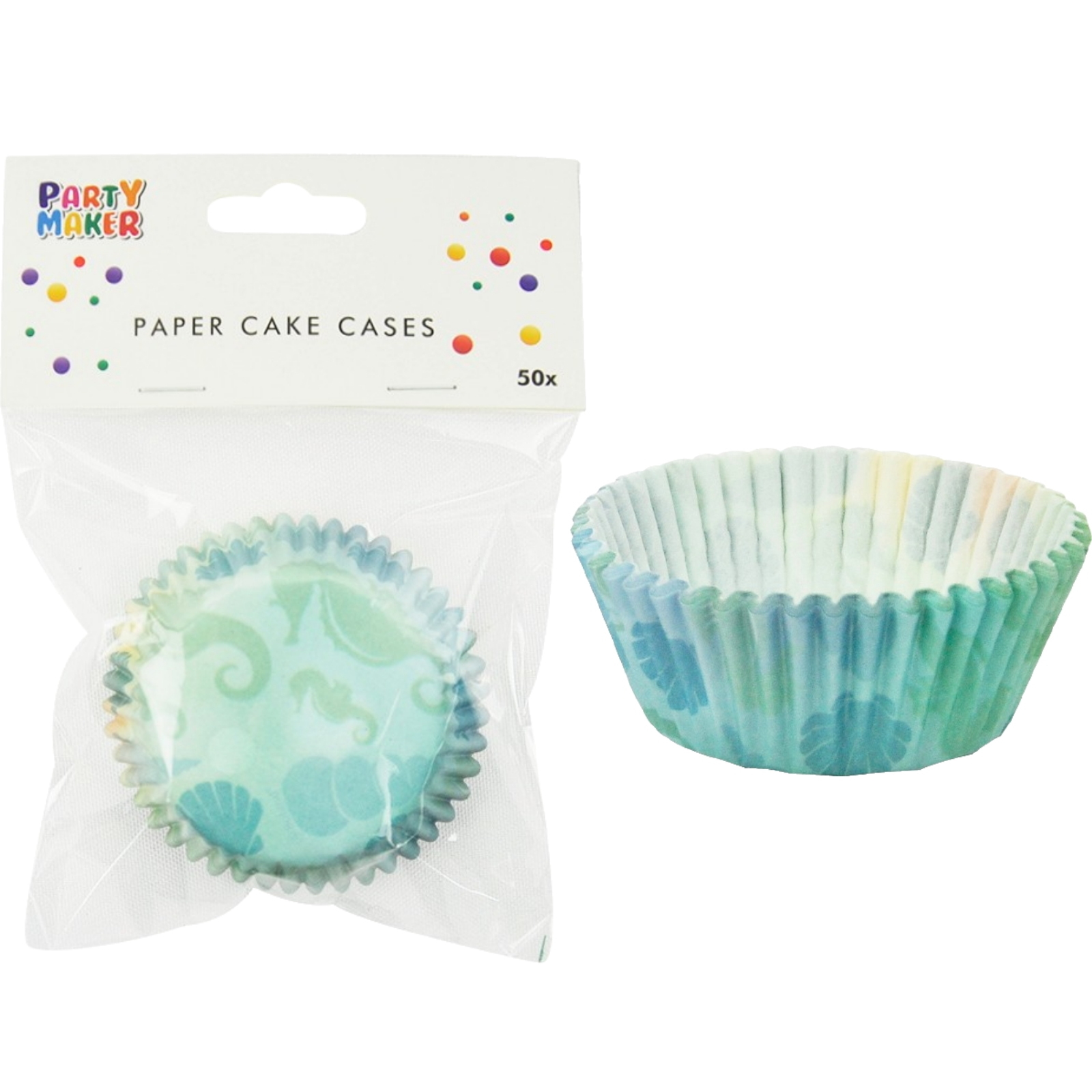 Aqua Mermaid Baking Cups (Pack of 50)