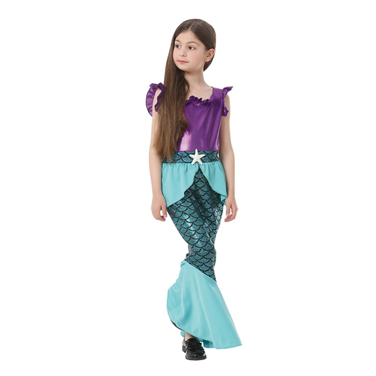 Mermaid Dress Child Costume 7-8 Years