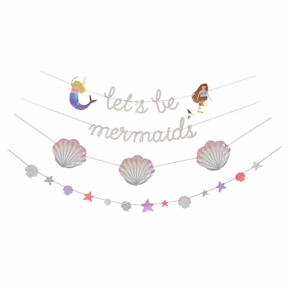 Meri Meri Lets Be Mermaids Garland Banner