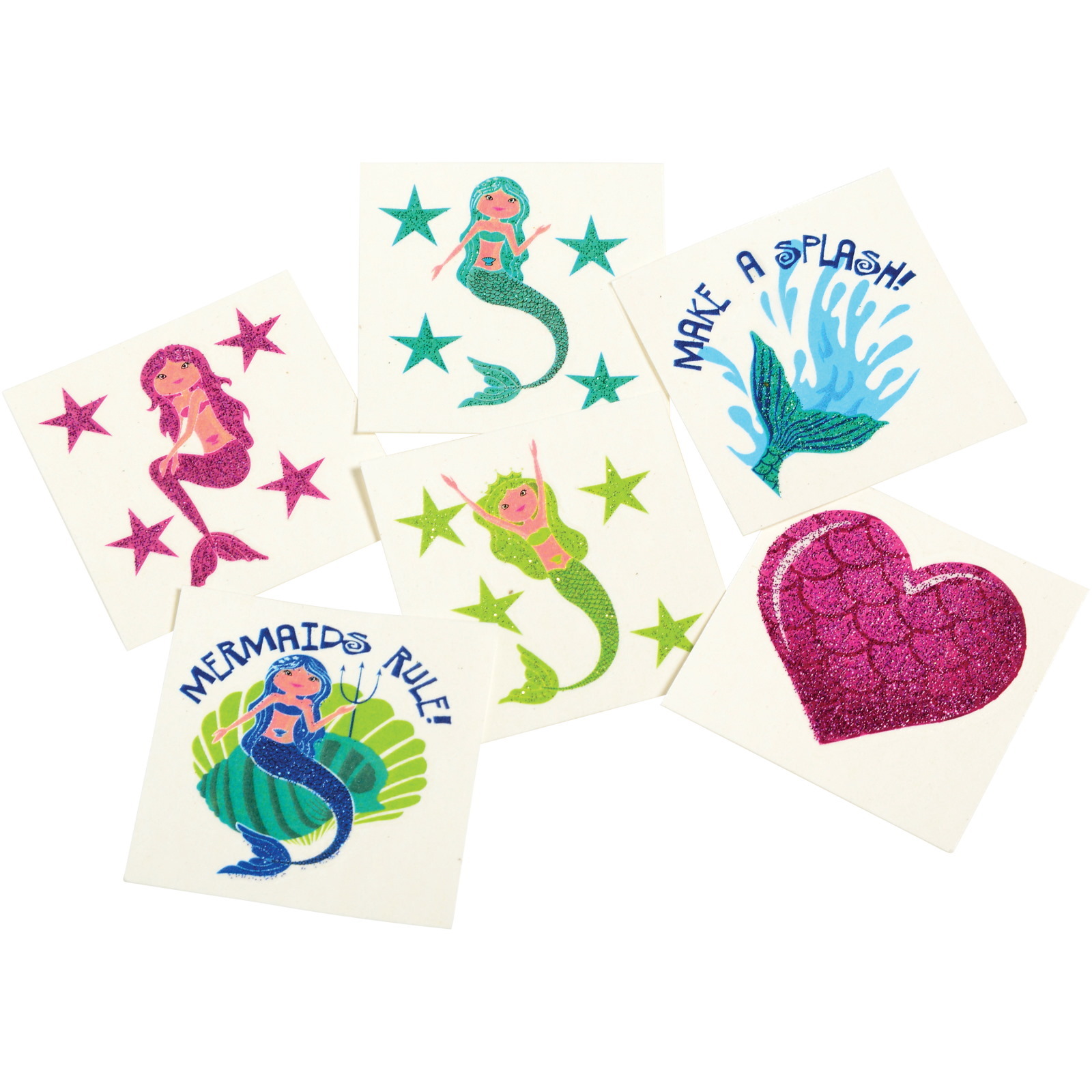 Mermaid Tattoos (Pack of 36)