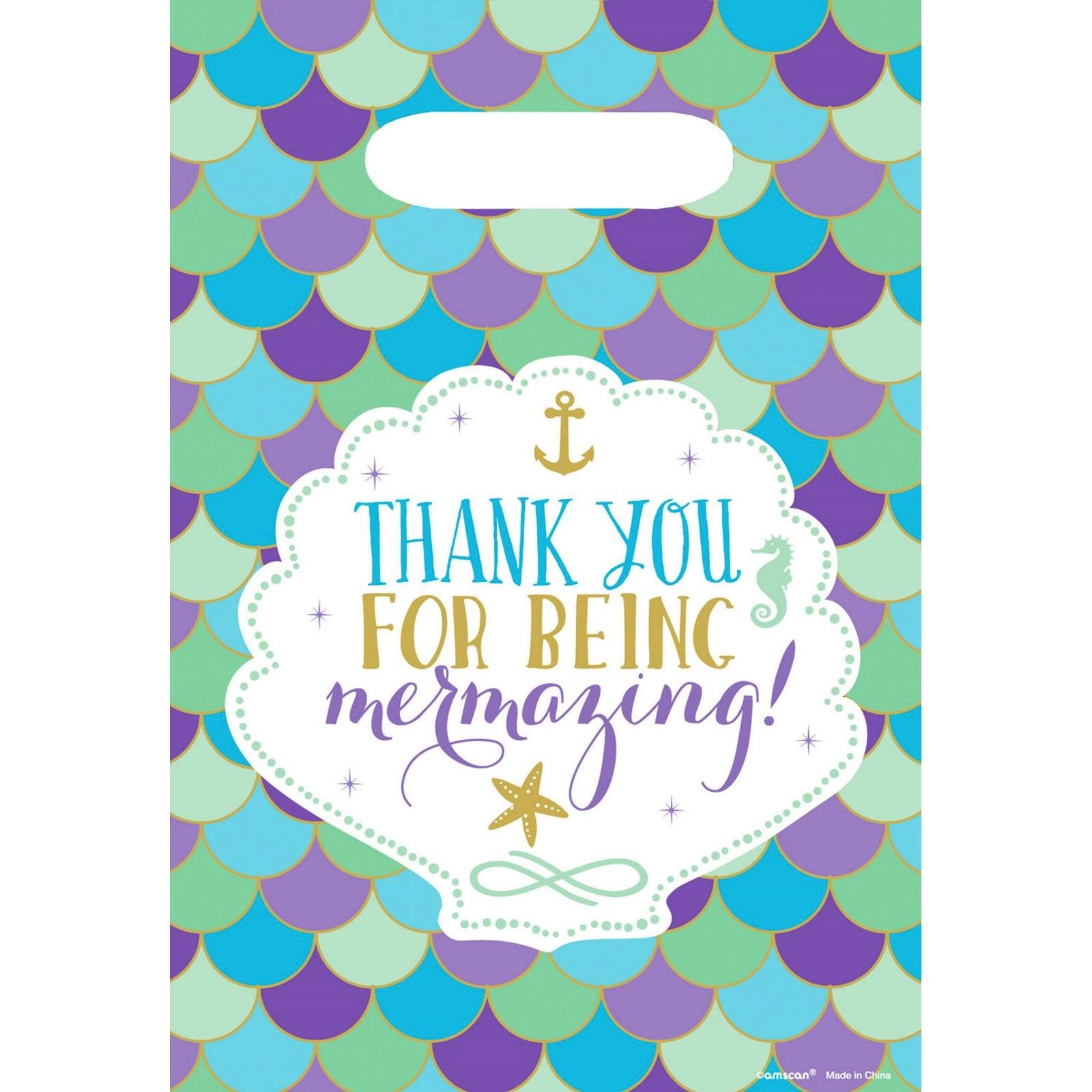 Mermaid Wishes Lolly/Treat Bags (Pack of 8)