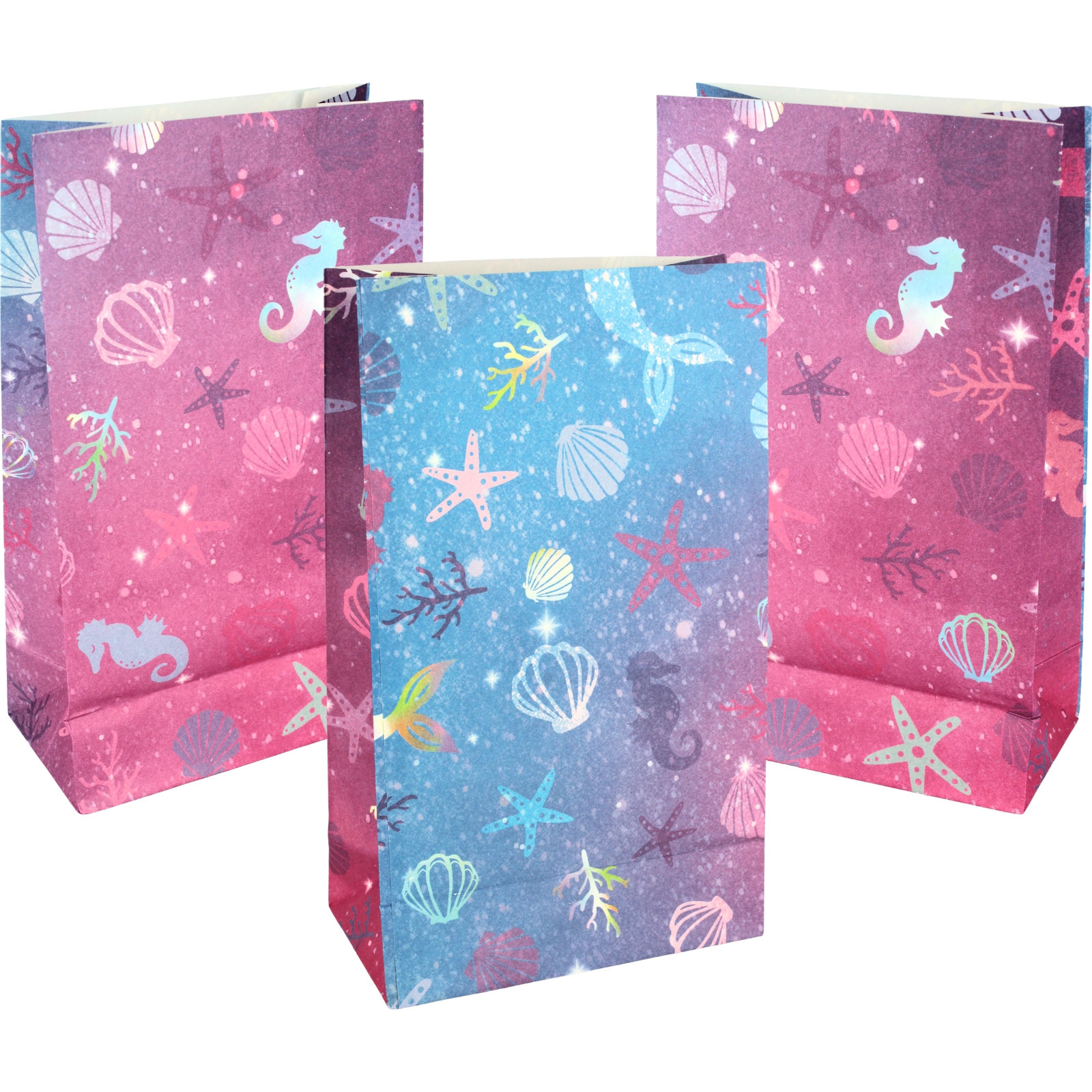 Magical Mermaid Paper Party Bags (Pack of 8)