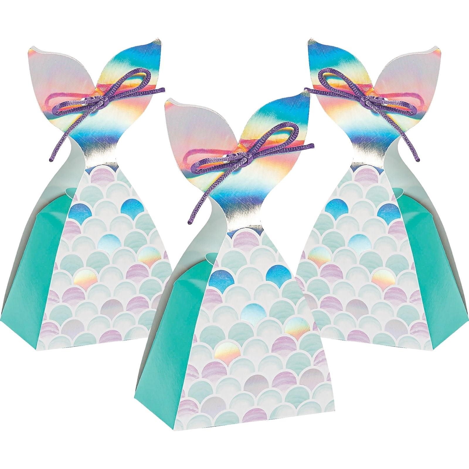 Mermaid Sparkle Lolly / Treat Boxes (Pack of 12)