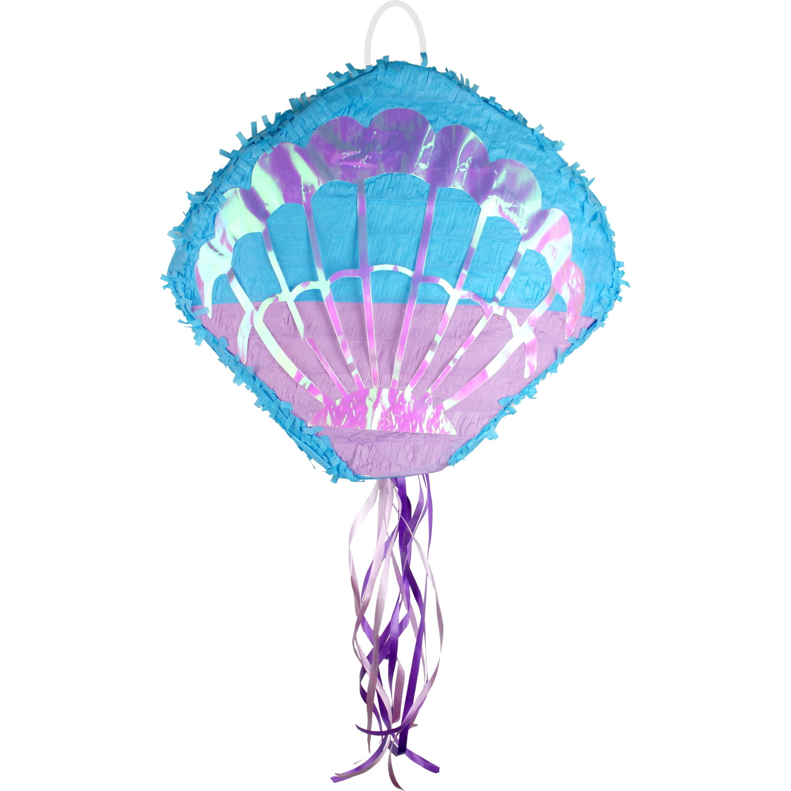 Iridescent Clam Shell Pull String Pinata