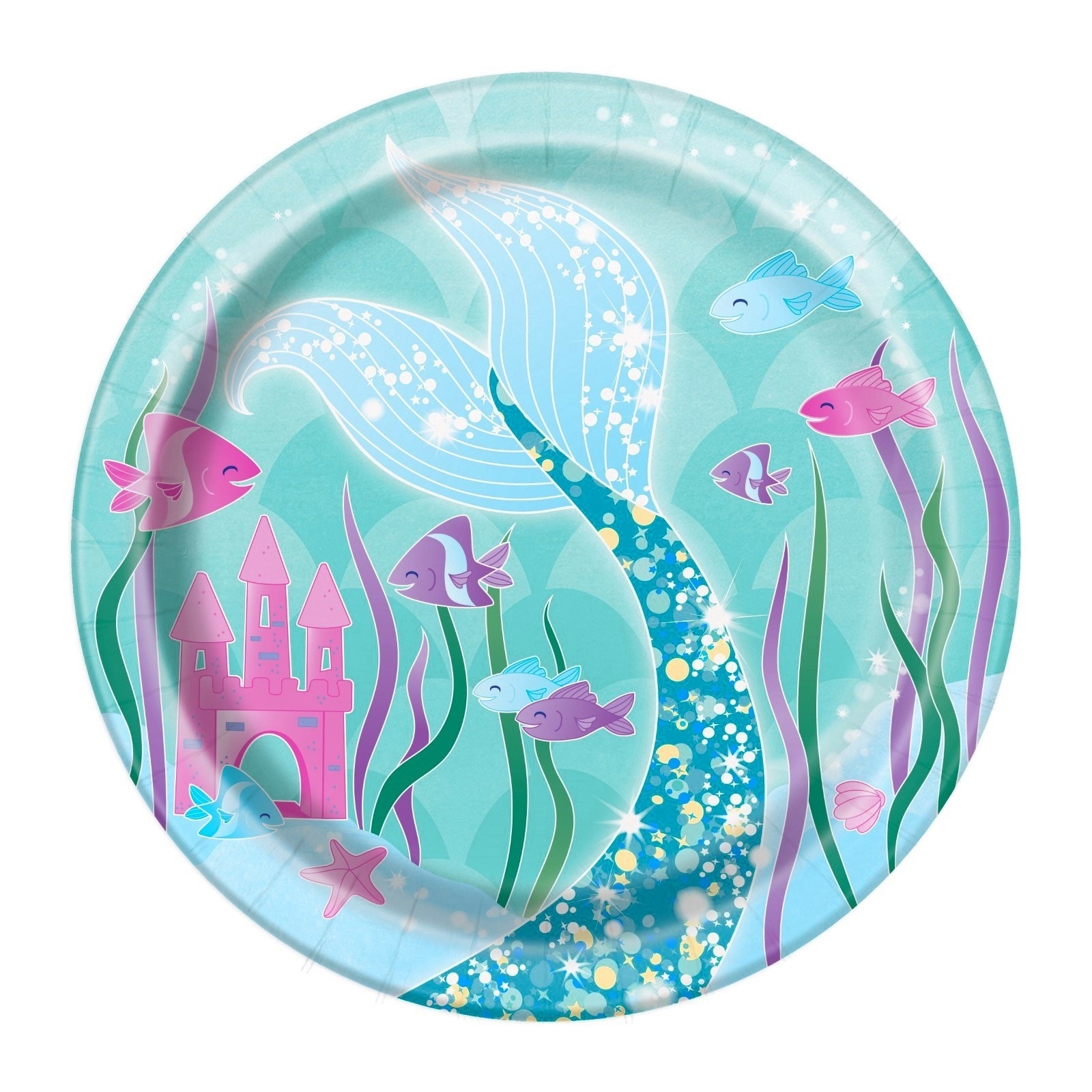 Mermaid Small Paper Plates (Pack of 8)