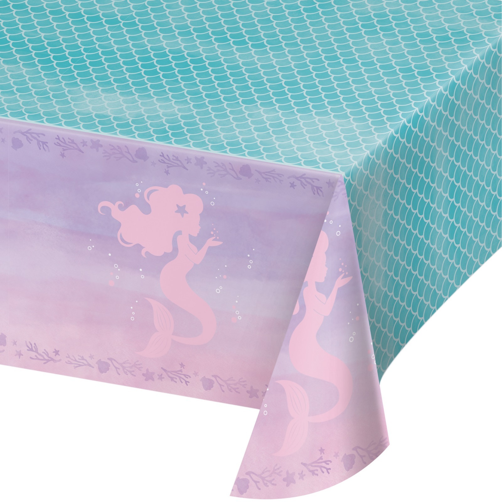 Mermaid Shine Plastic Tablecloth