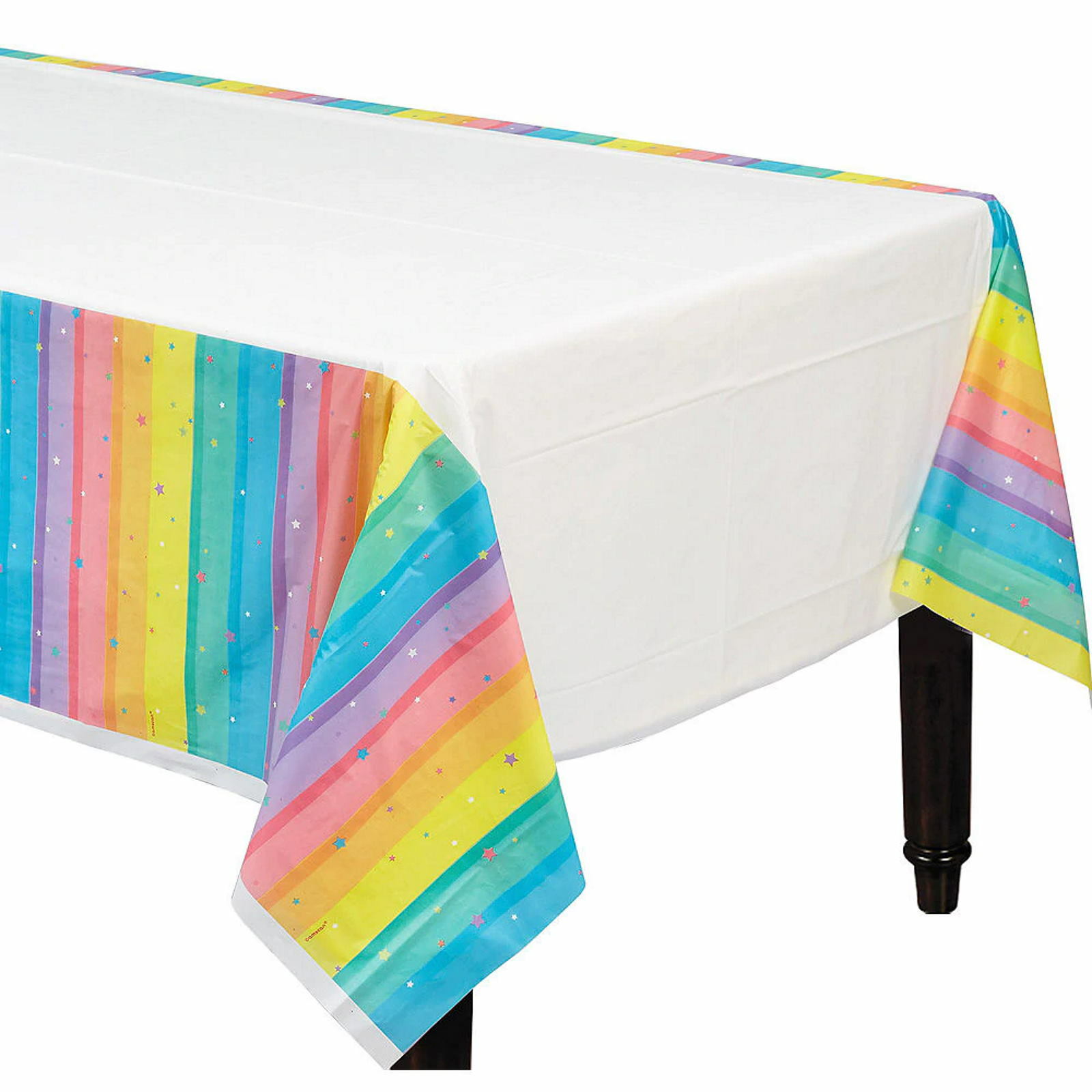 Magical Rainbow Birthday Plastic Tablecloth
