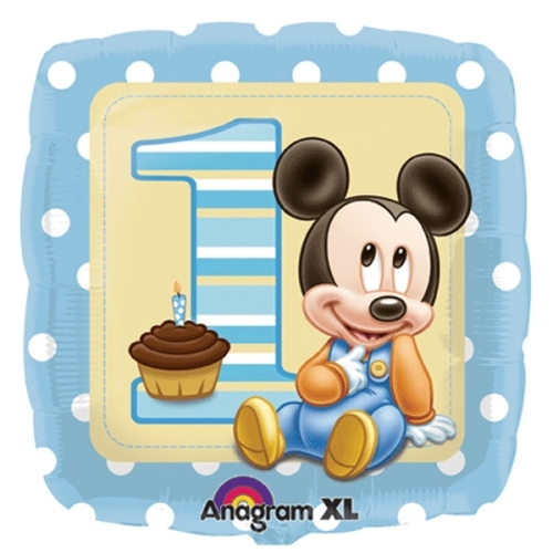 Mickey Mouse 1st Birthday Helium Balloon