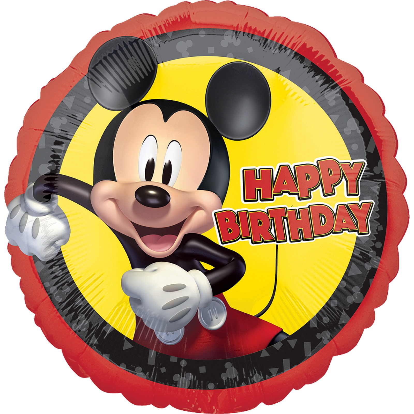 Mickey Mouse Forever Happy Birthday Helium Balloon