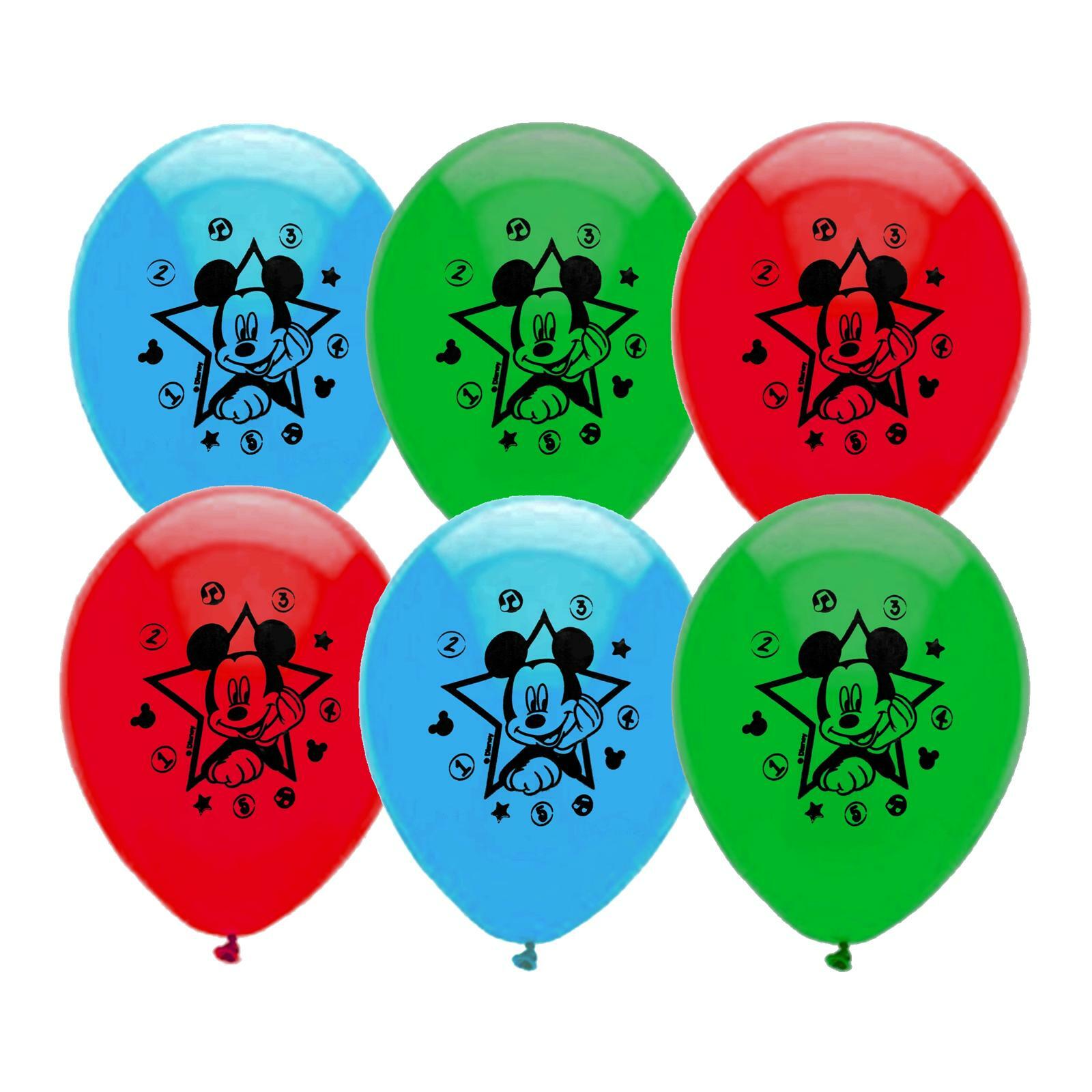 Mickey Mouse Balloons (Pack of 6)
