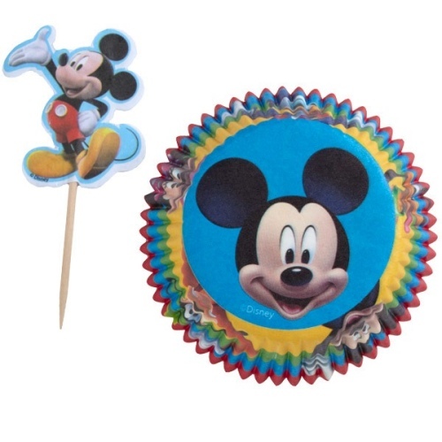 Mickey Mouse Baking Cups & Cupcake Picks (24 of each)