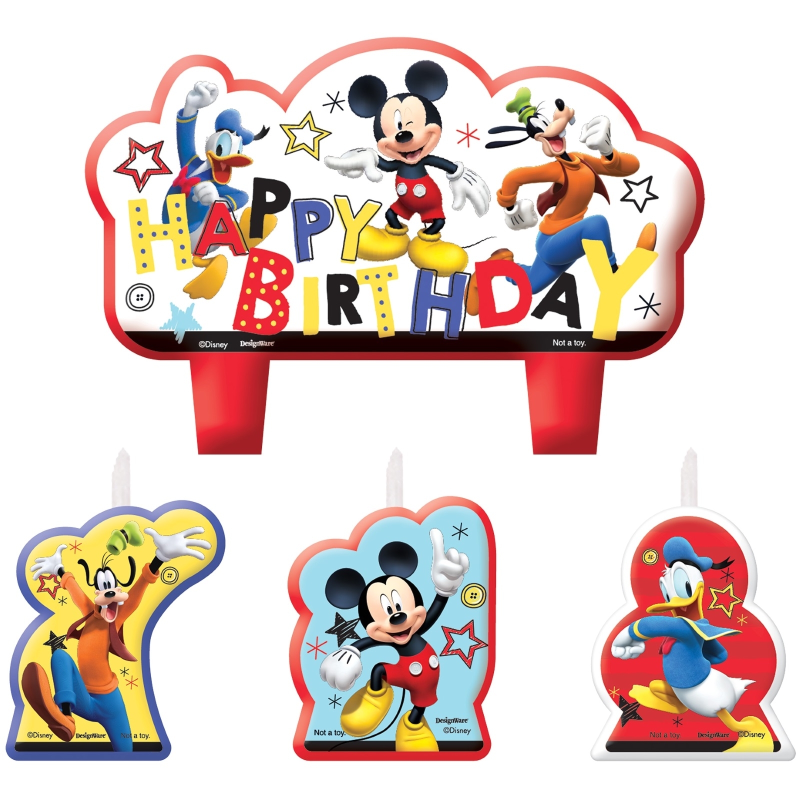 Mickey Mouse on the Go Mini Molded Candles (Set of 4)