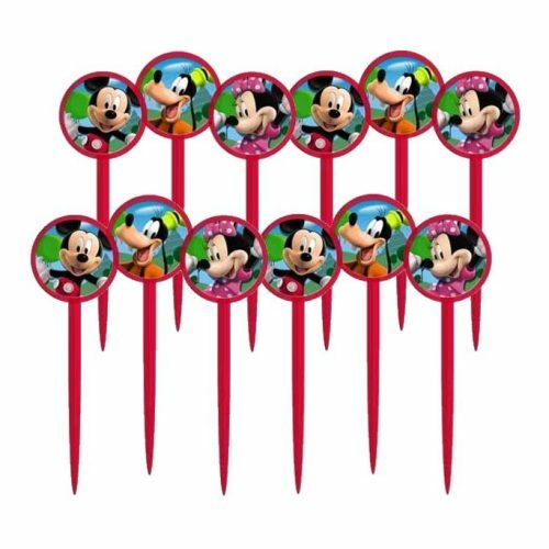 Mickey Mouse, Minnie & Goofy Cupcake Picks (Pack of 12)