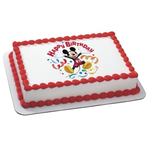 Mickey Mouse Edible Icing Cake Decoration