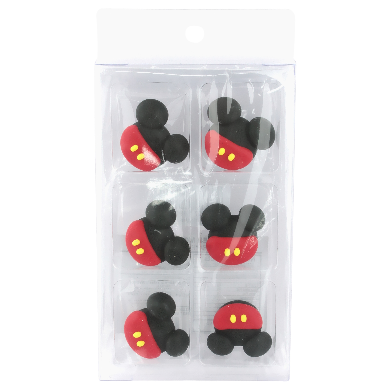 Mickey Mouse Edible Sugar Cupcake Decorations (Pack of 6) Mickey Mouse Boys Birthday Party