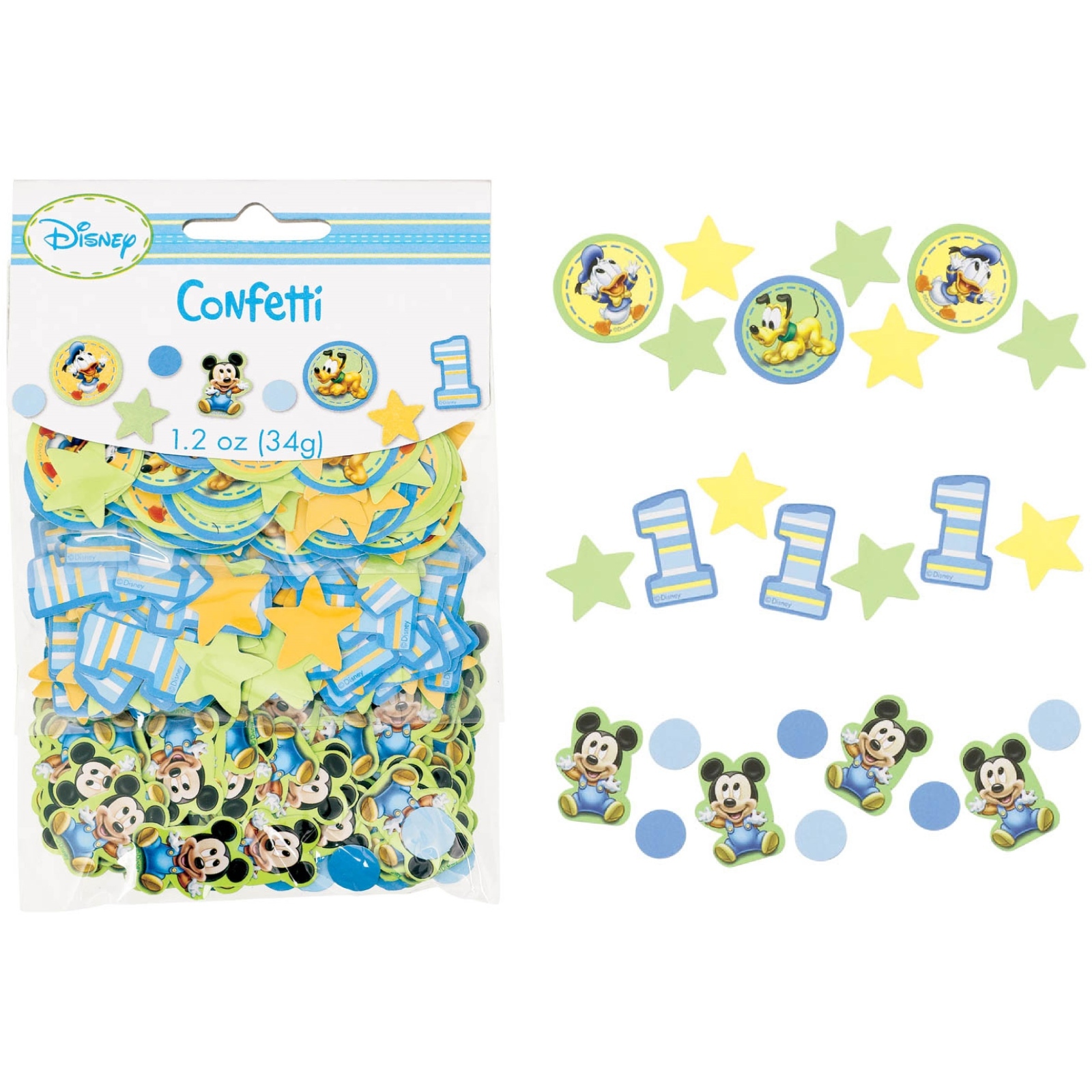 Mickey Mouse 1st Birthday Party Confetti/Table Scatters