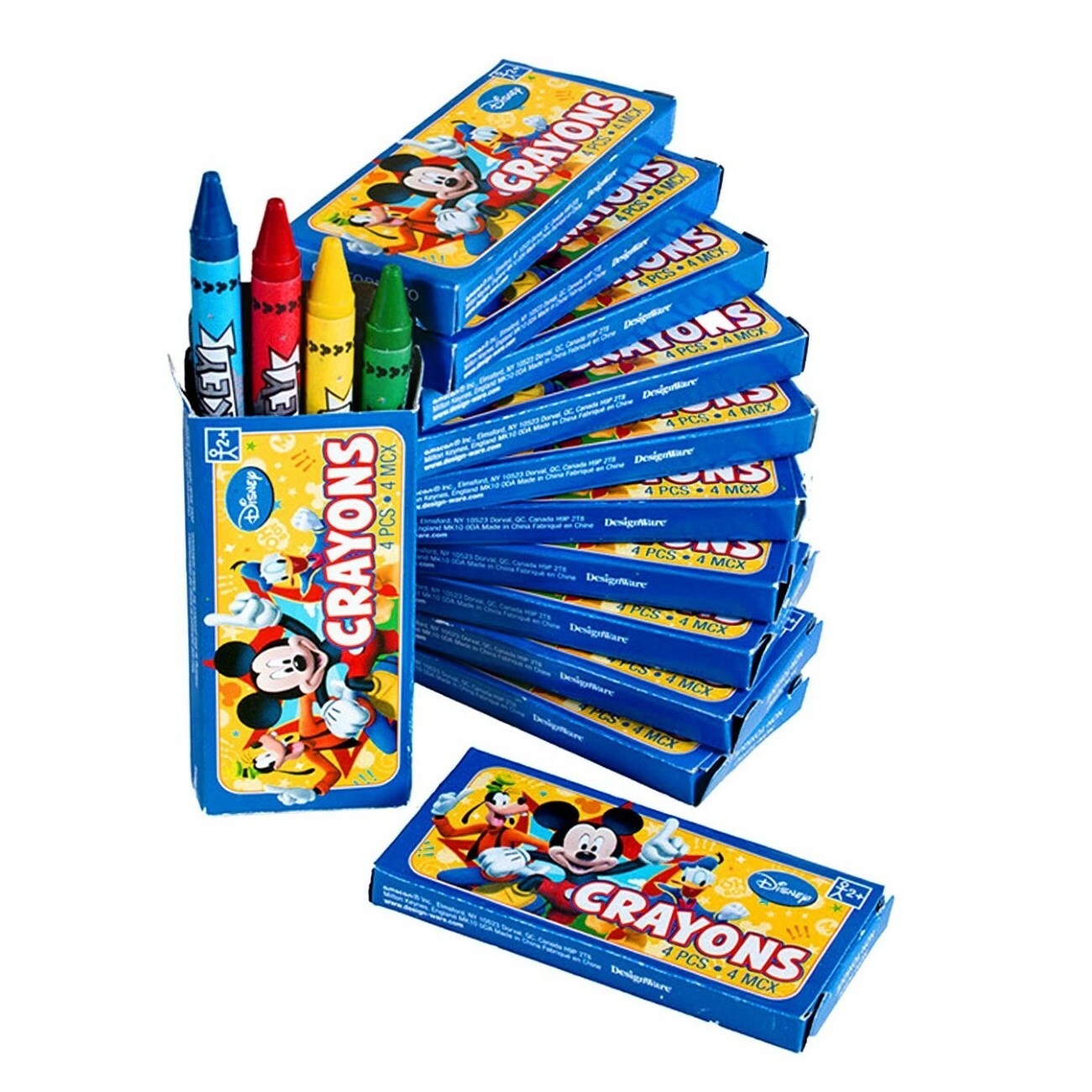 Mickey Mouse Mini Crayons (Pack of 12)