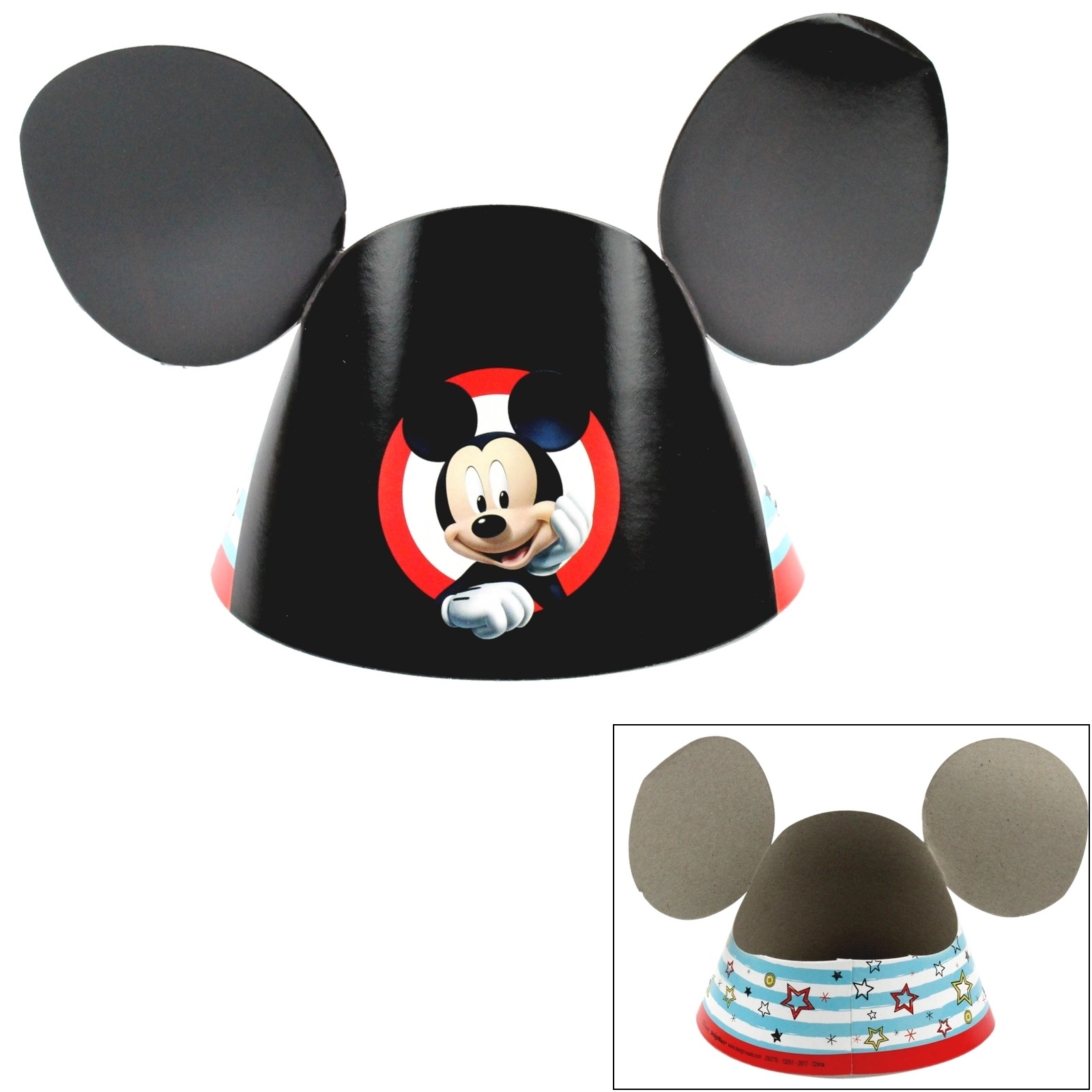 Mickey Mouse on the Go Paper Party Hats (Pack of 8)