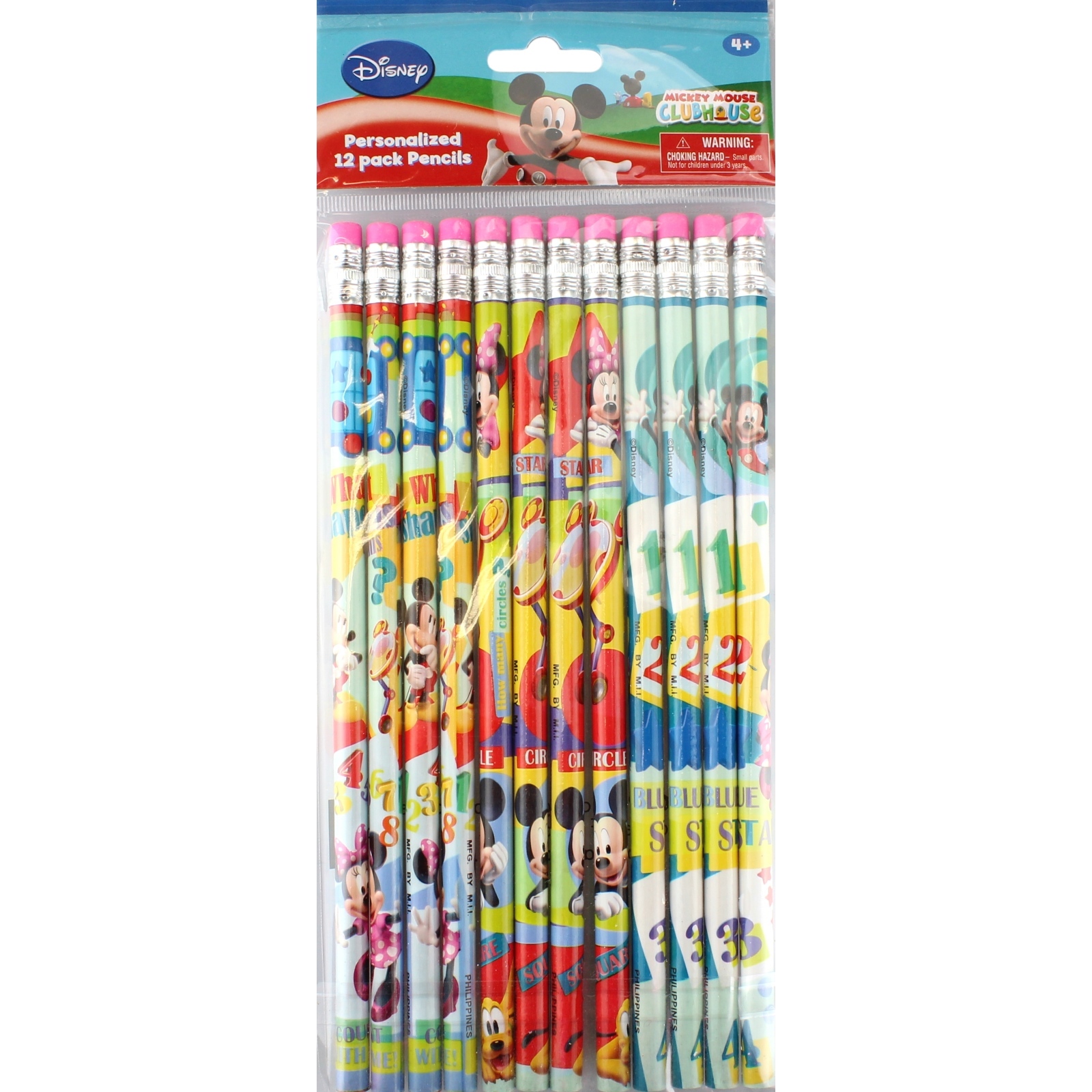 Mickey & Minnie Mouse Pencils (Pack of 12)