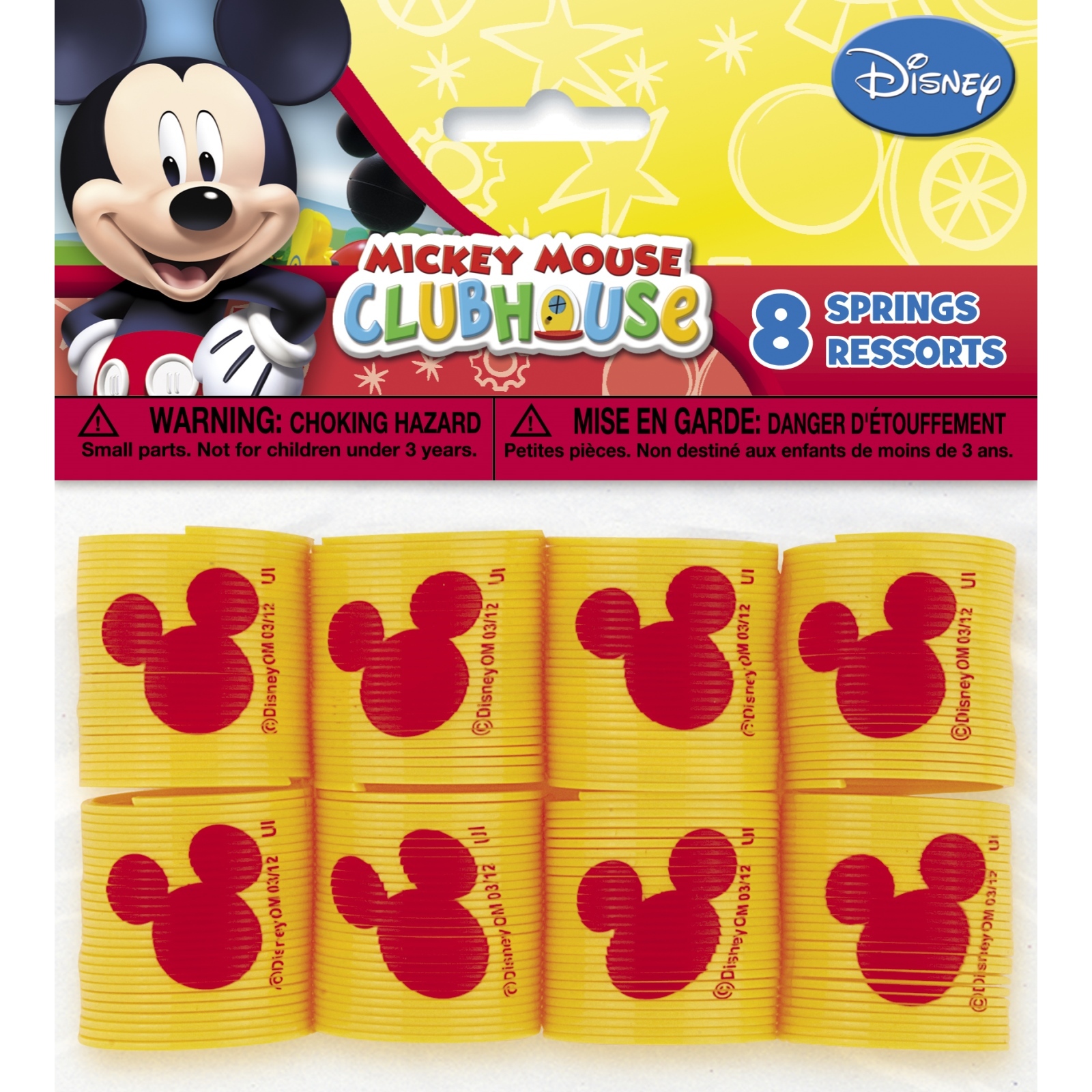 Mickey Mouse Slinky Springs (Pack of 8)