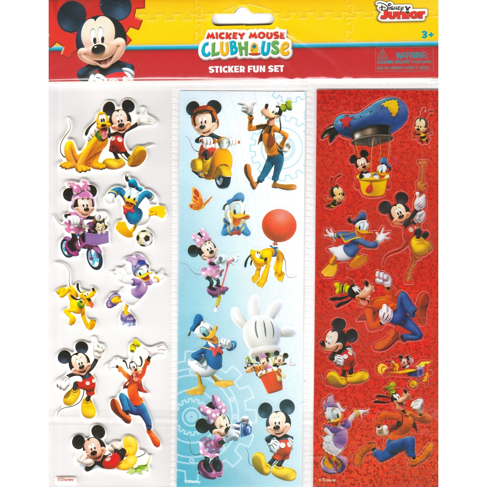Mickey Mouse Sticker Set (3 Sheets)