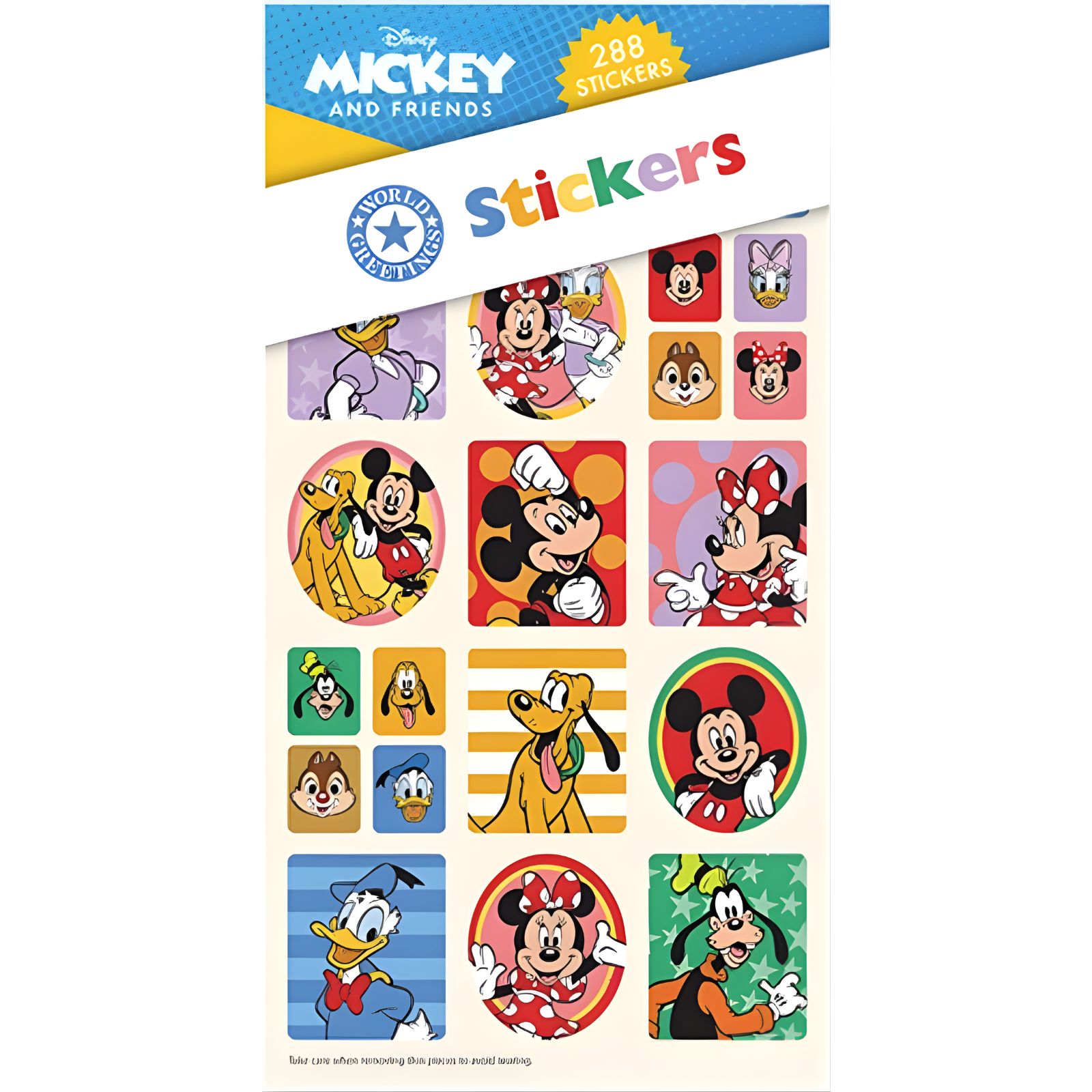Mickey and Friends Sticker Book (12 Sheets) 