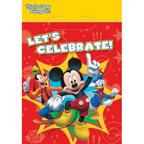 Mickey Mouse Fun and Friends Lolly/Treat Bags (Pack of 8)