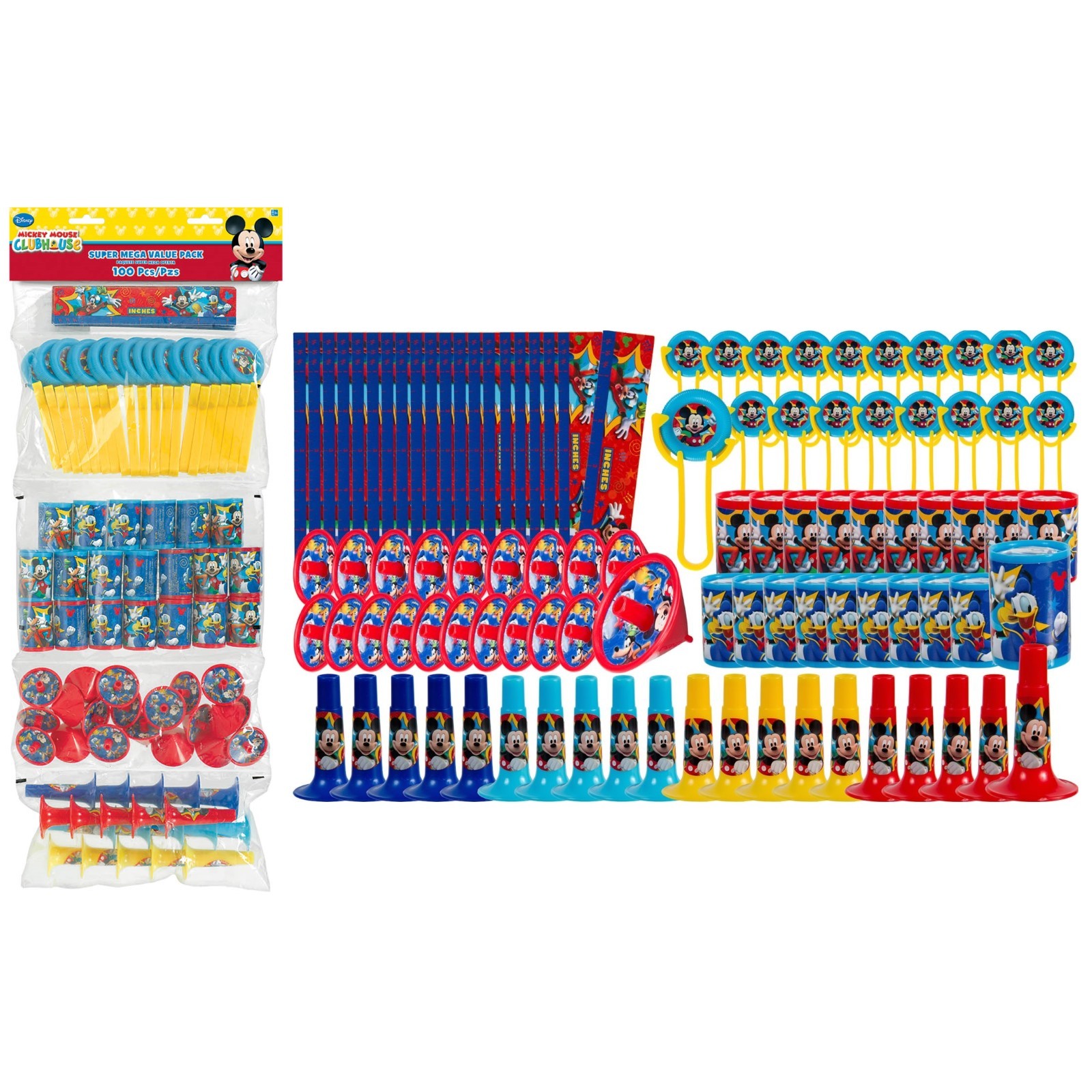 Mickey Mouse Super Mega Value Favour Pack (100 Pieces)