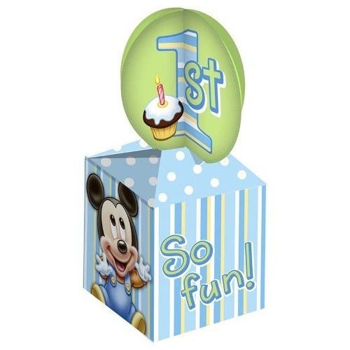 Mickey Mouse 1st Birthday Lolly/Treat Boxes (Pack of 4)