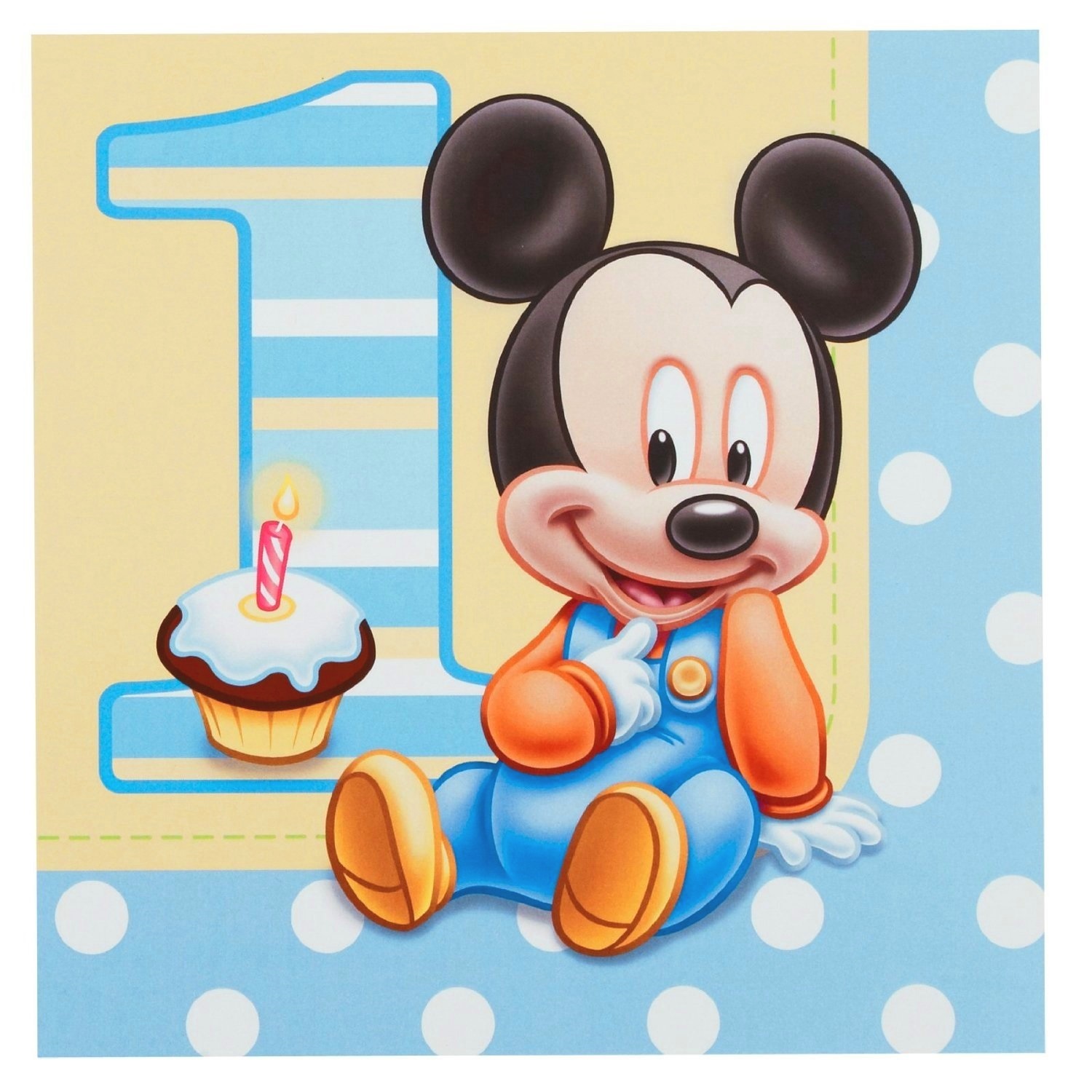 Mickey Mouse 1st Birthday Large Napkins / Serviettes (Pack of 16)
