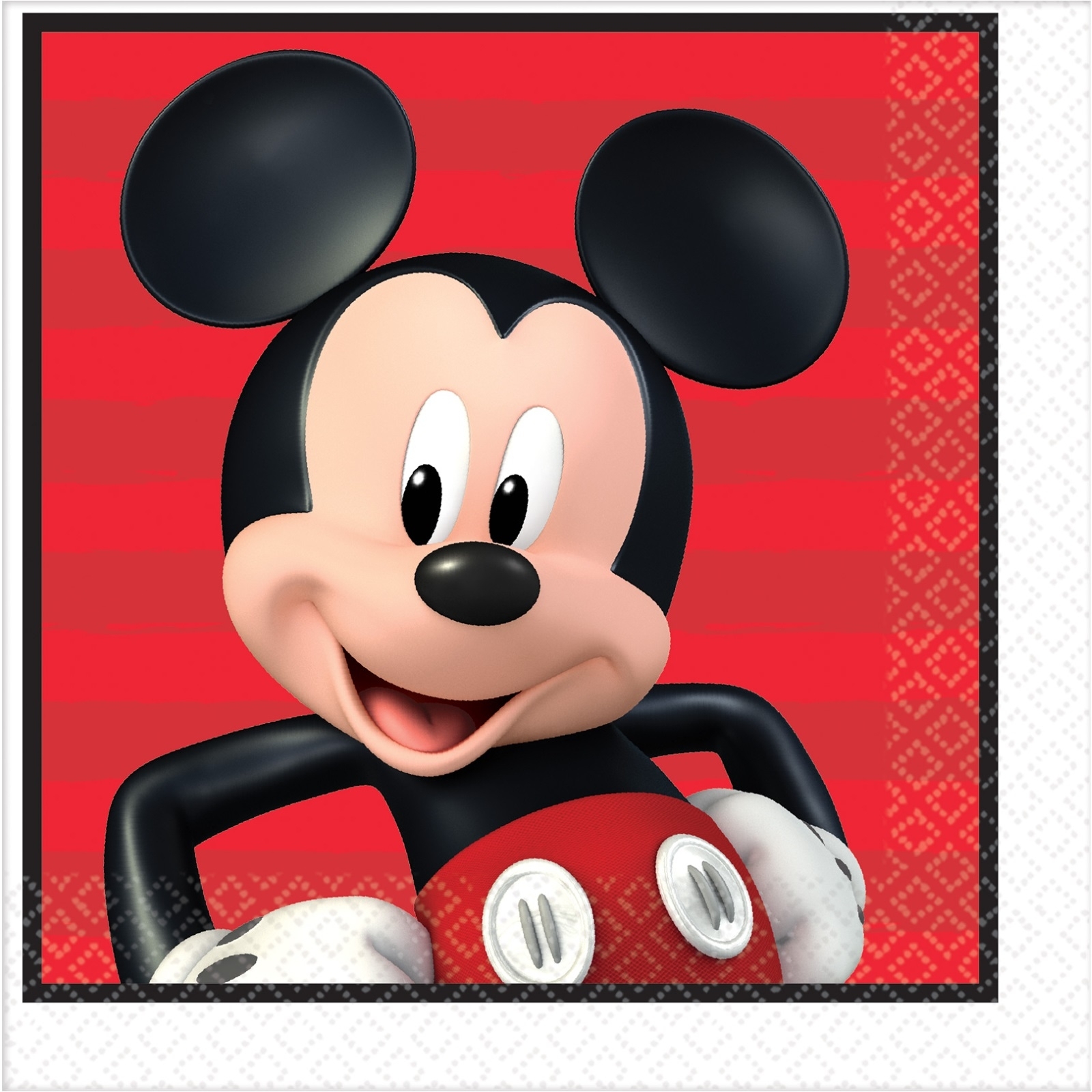 Mickey Mouse on the Go Large Napkins / Serviettes (Pack of 16)