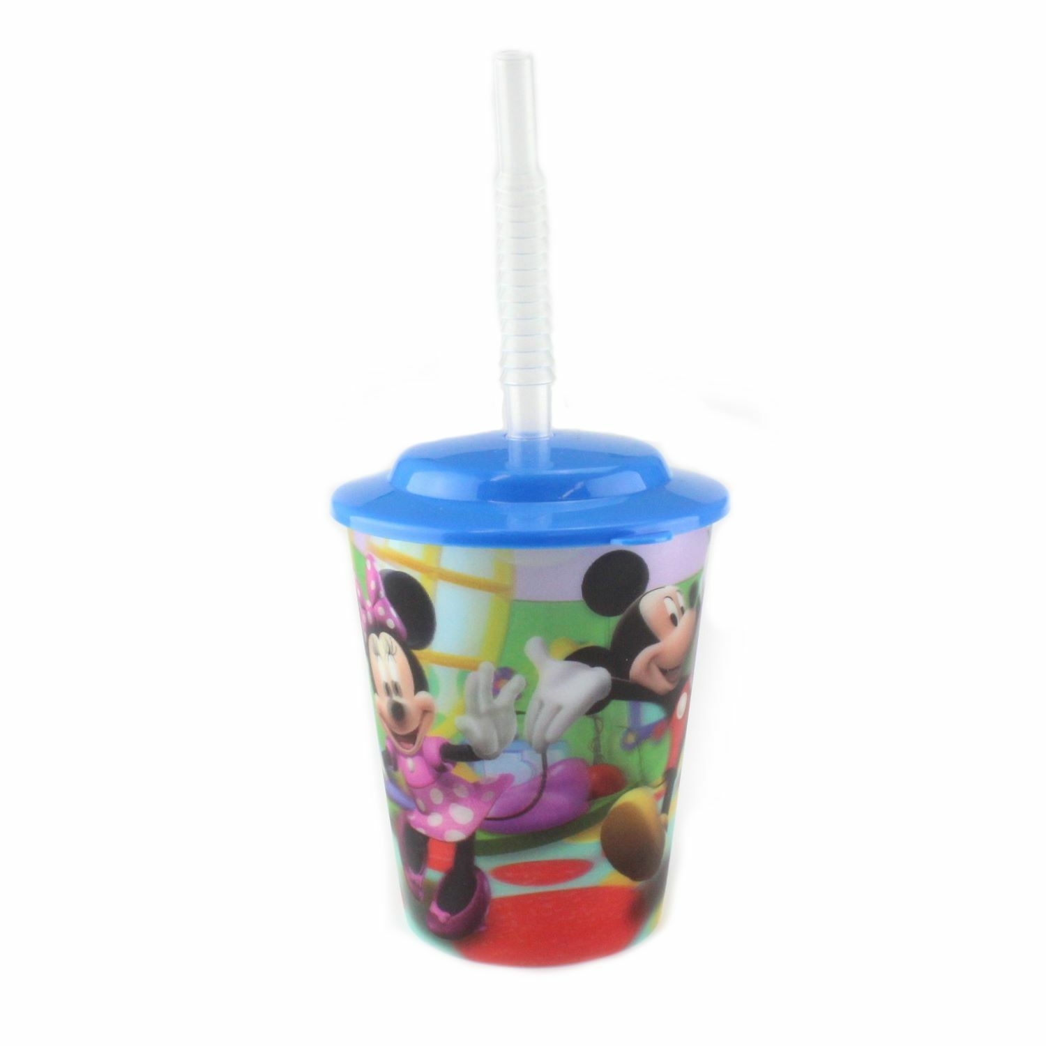Mickey Mouse Lenticular Cup with Lid and Straw