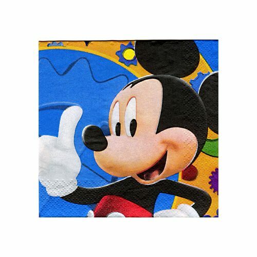Mickey Mouse Small Napkins / Serviettes (Pack of 16)