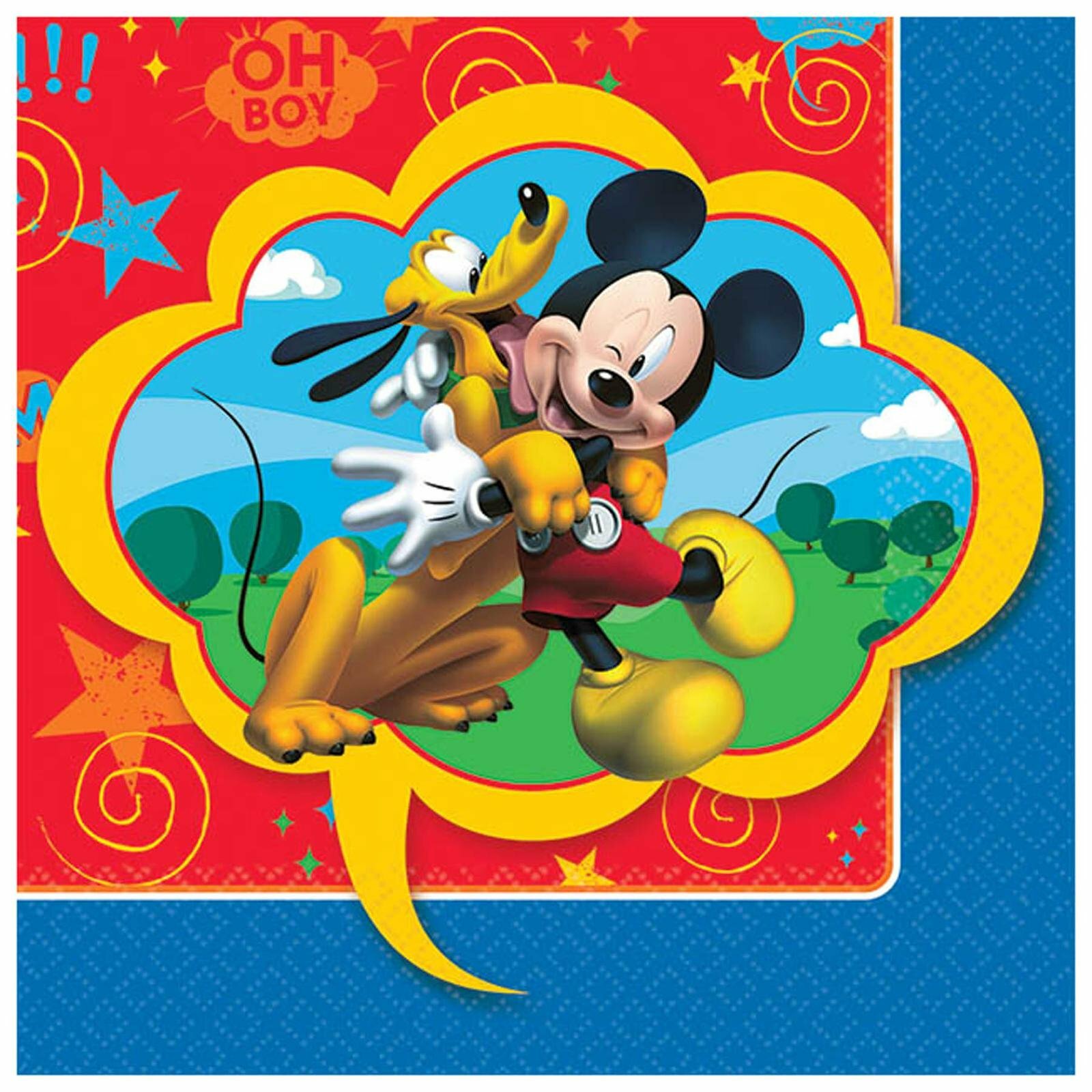Mickey Mouse and Friends Small Napkins / Serviettes (Pack of 16)