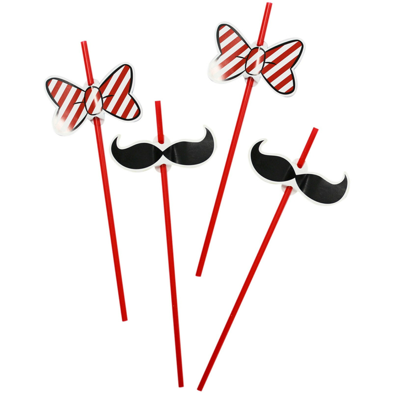 Mickey Mouse Vintage Carnival Paper Straws (Pack of 8)