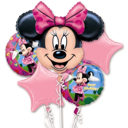 Minnie Mouse Helium Balloon Bouquet
