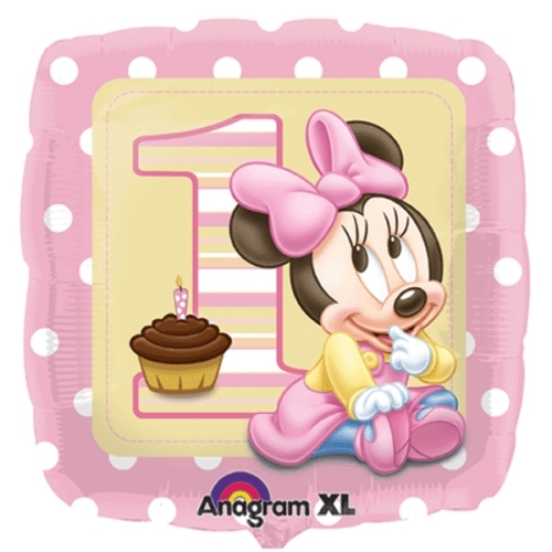 Minnie Mouse 1st Birthday Helium Balloon