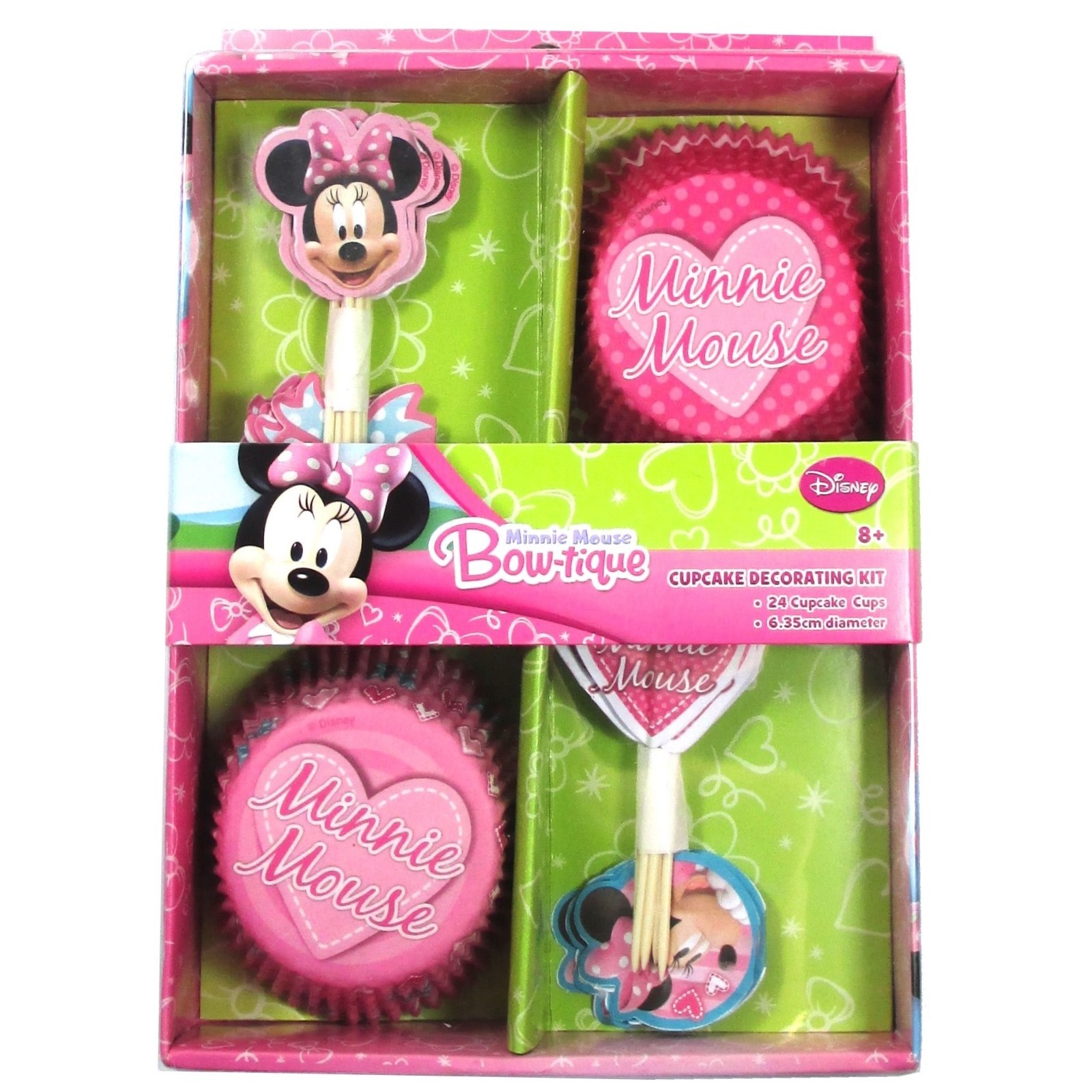 Minnie Mouse Bow-tique Cupcake Decorating Kit (Set of 24)