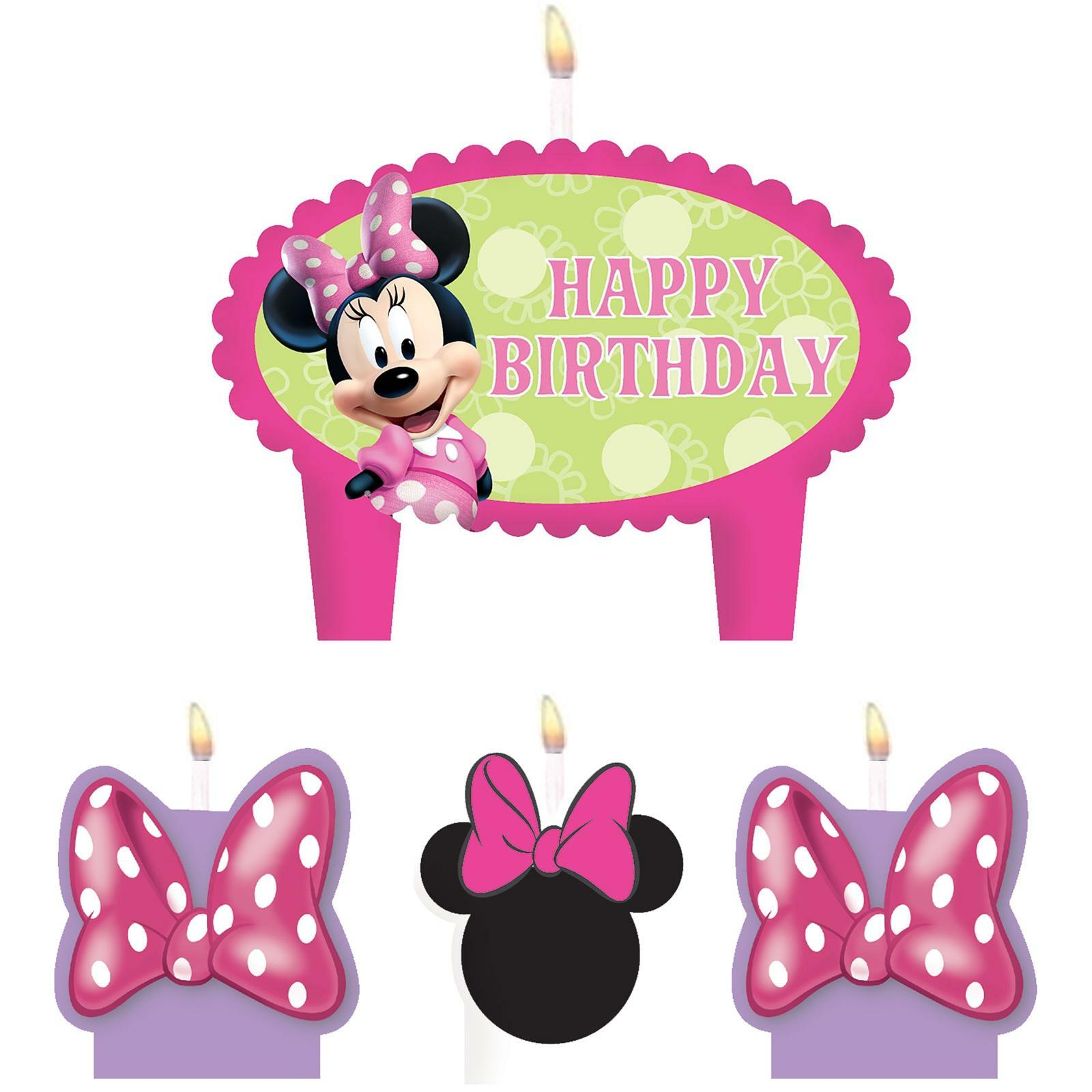 Minnie Mouse Molded Candles (Set of 4)